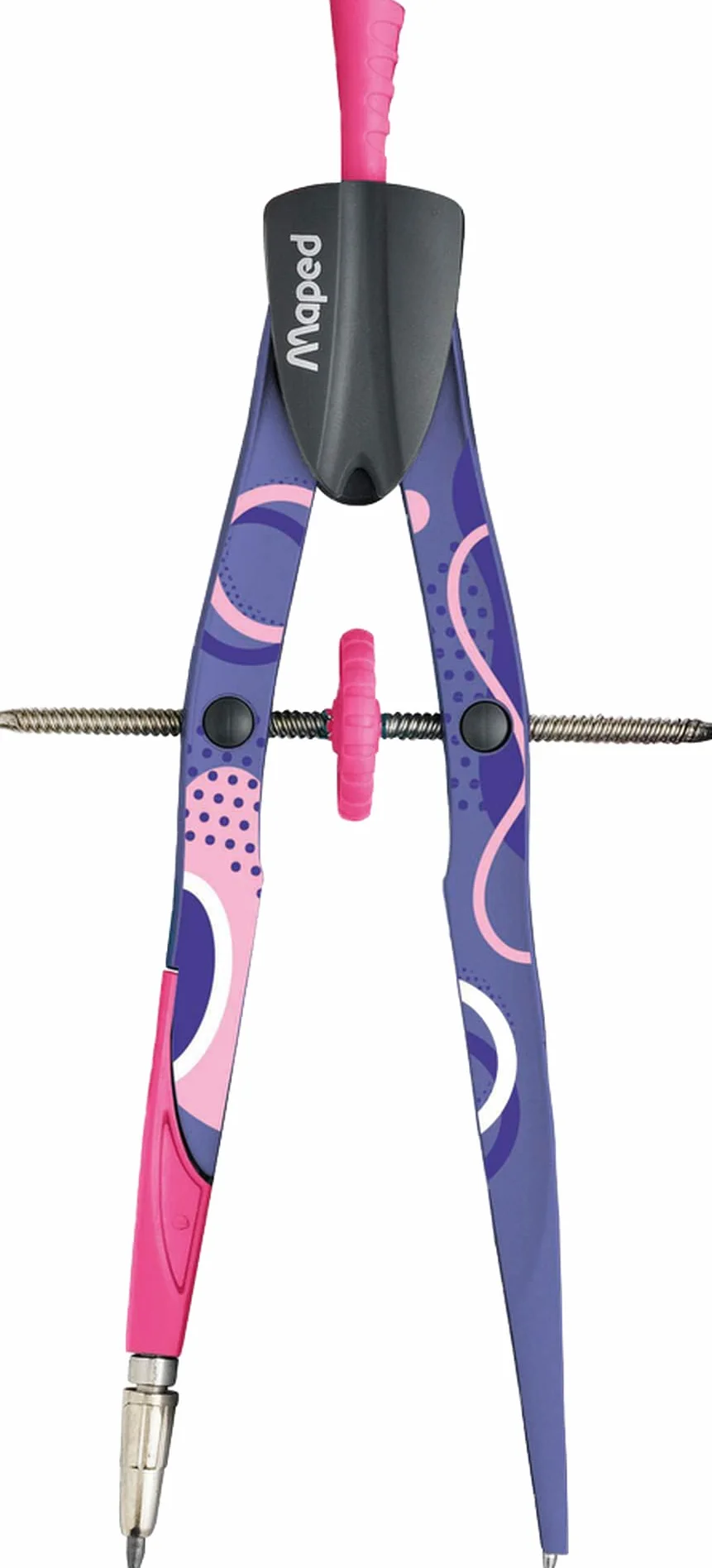 Maped Bow Precision System 291013 Boussole fantaisie Couleurs assorties Violet ou bleu