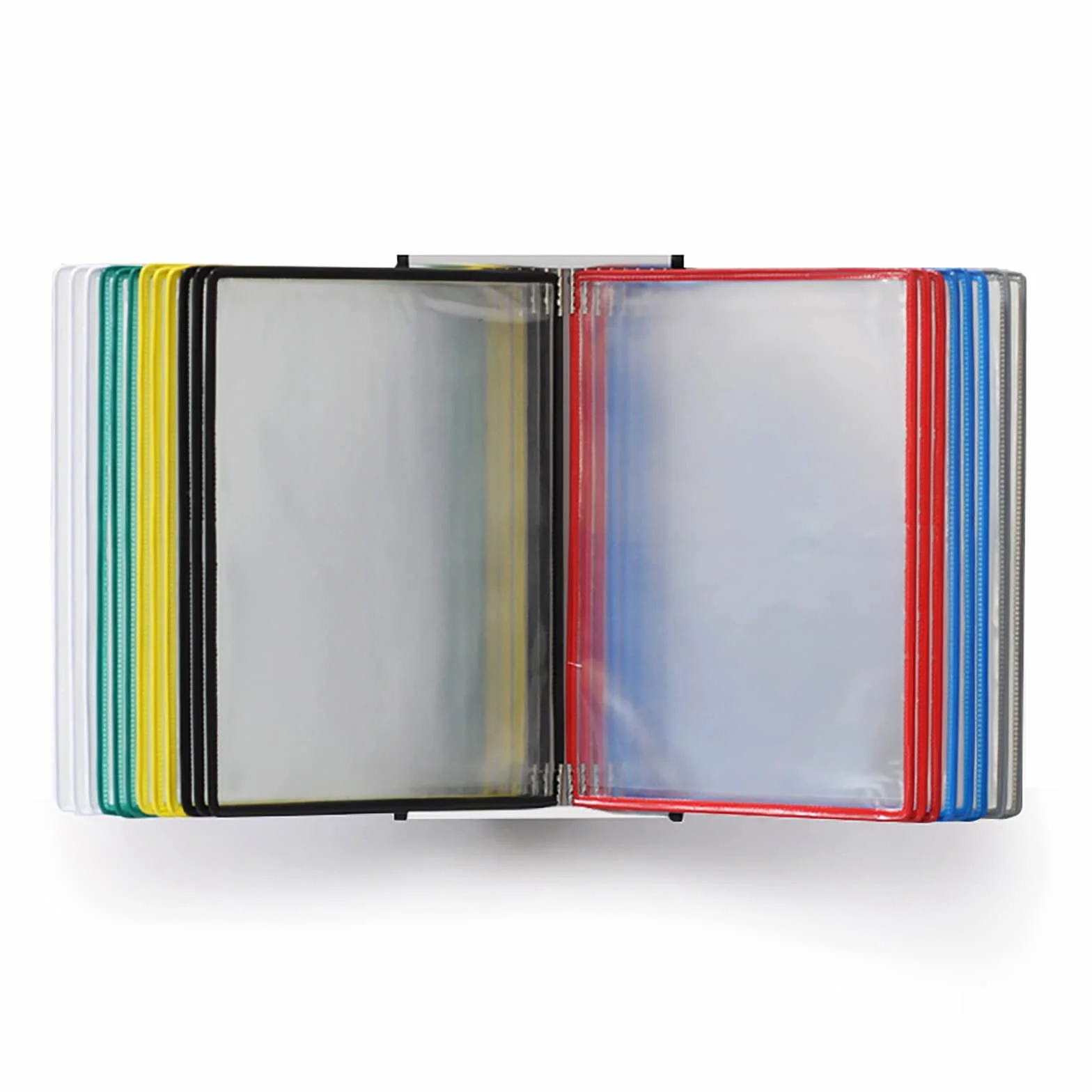 Porte Vue Detachable A4, Support Kit Mural Document Métal 40 Pochettes, Vario Coloris