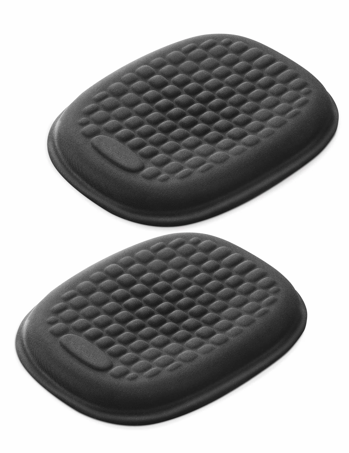 Vaydeer Accoudoir en gel ergonomique à mémoire de forme Noir 1 paire