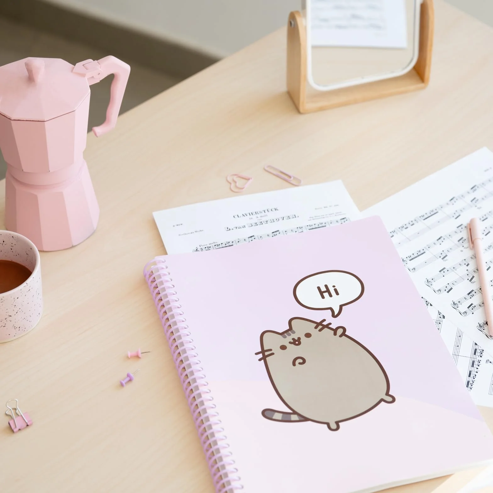Grupo Erik Porte Vue 60 Vues Pusheen Porte documents A4 Classeur