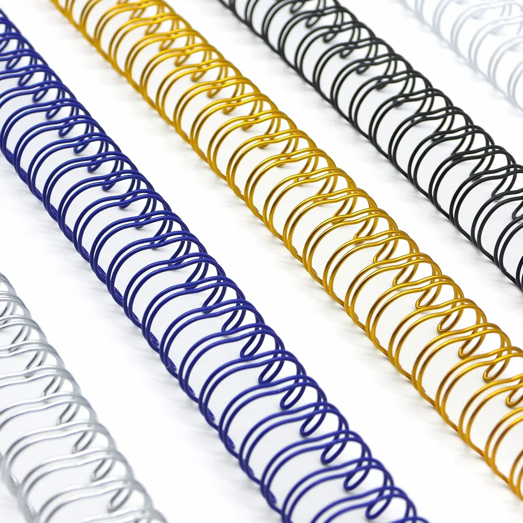 RAYSON Anneaux reliure métalliques 105 feuilles 15,9 mm 34 anneaux A4 Paquet de 50
