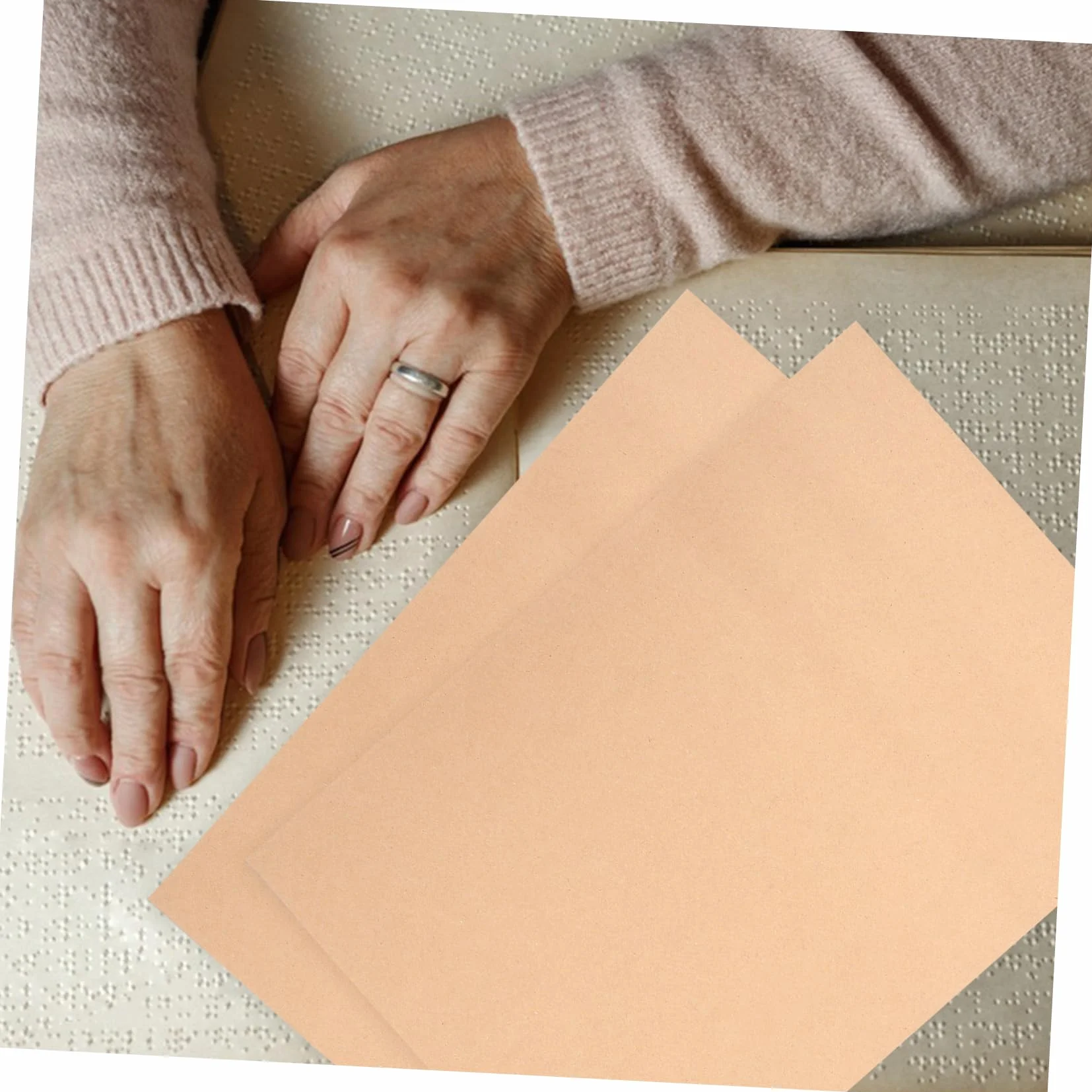 SHINEOFI Papier à écrire pour aveugles 20 feuilles fournitures d'apprentissage