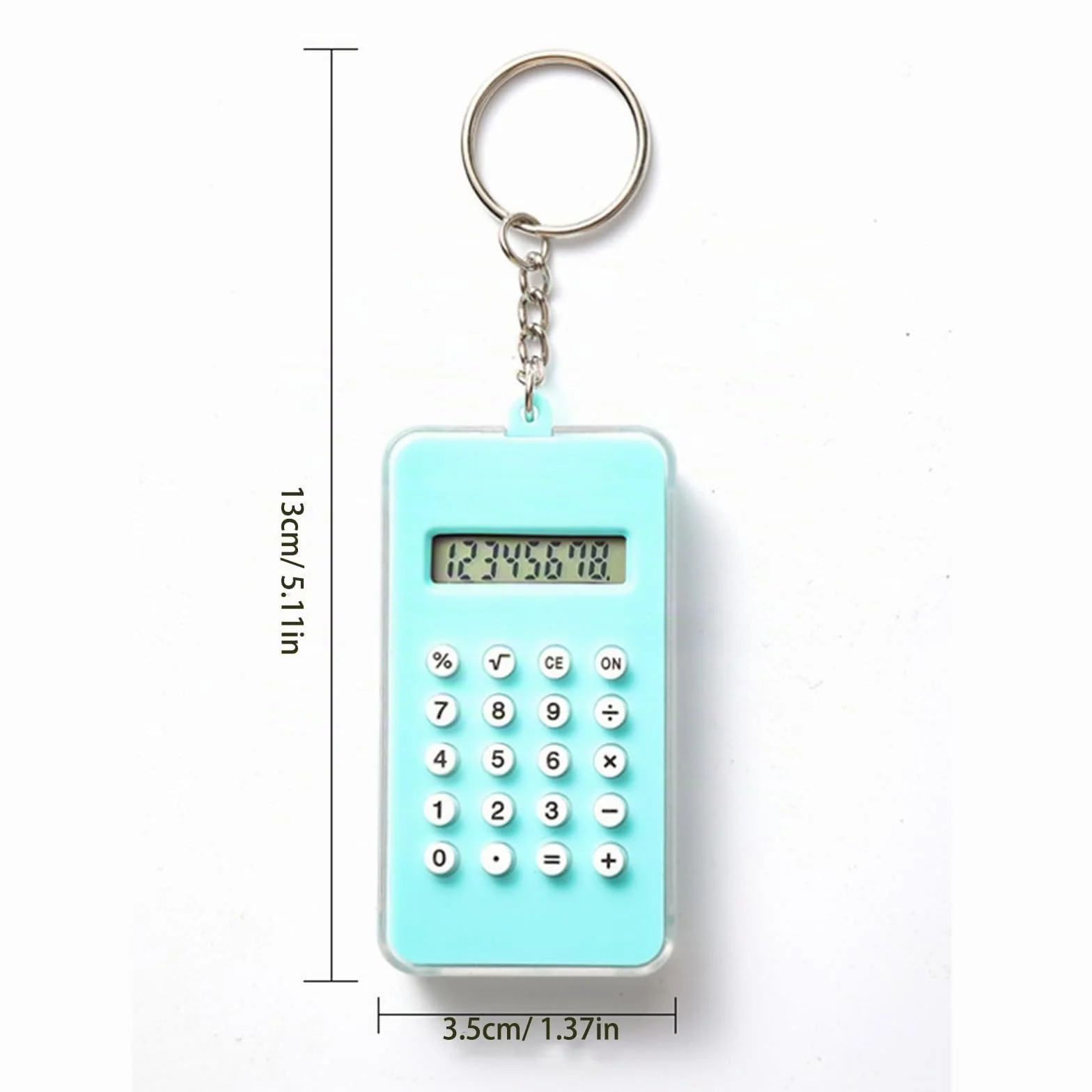 Mini-calculatrices de Poche Porte-clés Labyrinthe, Affichage 8 Chiffres, Calculatrices de Base pour Étudiants École Bureau, Couleur Aléatoire