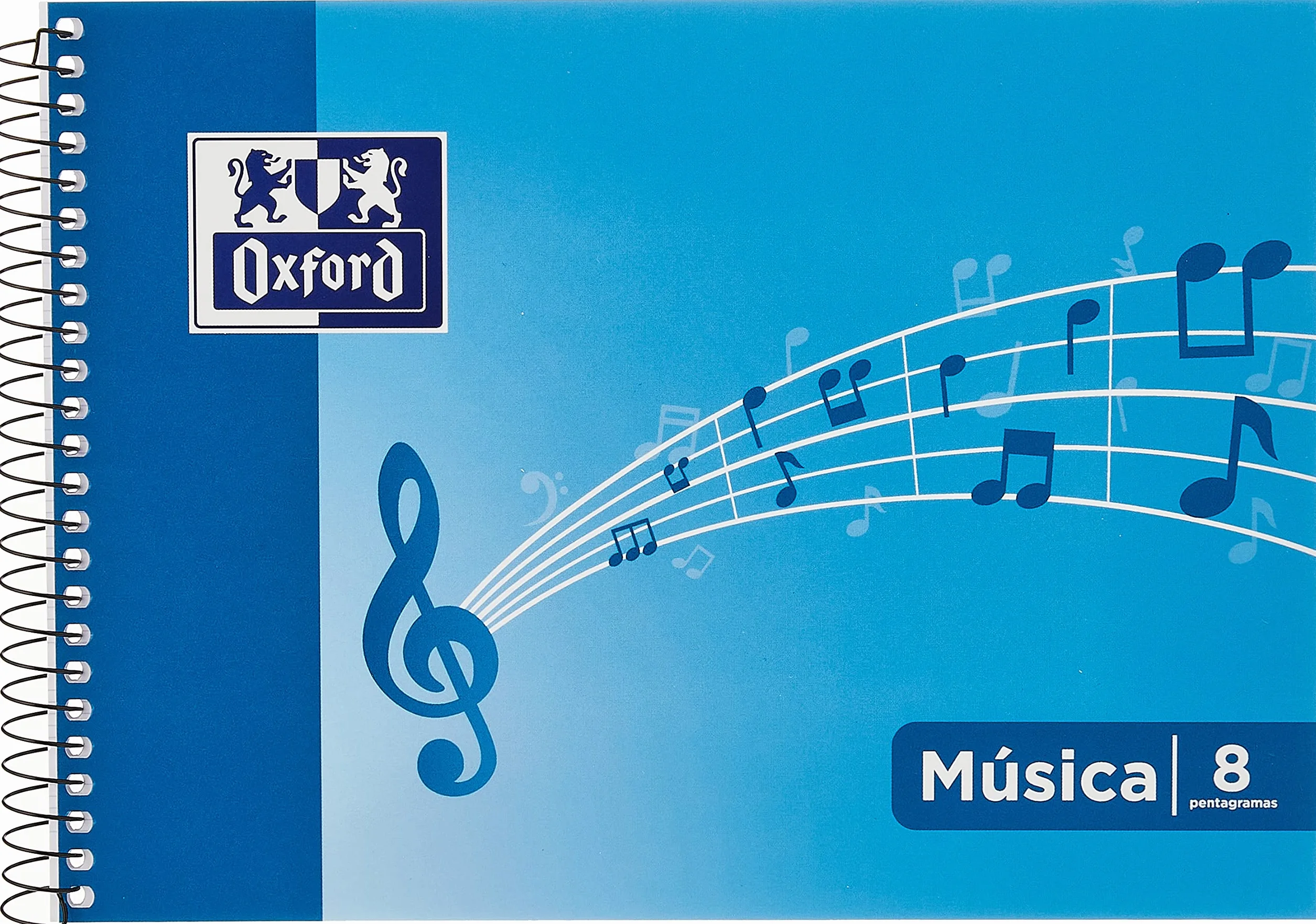 Oxford Lot de 10 cahiers de musique spirales 4o