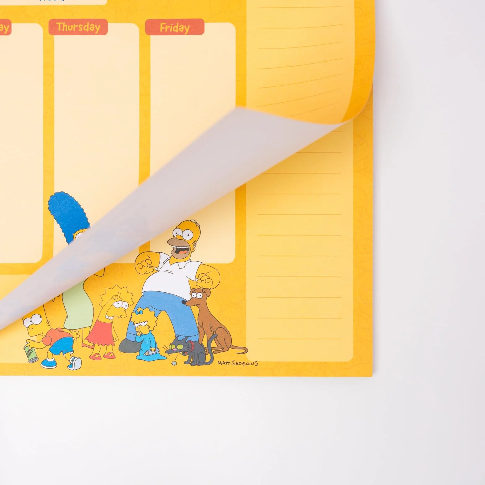 Planificateur Hebdomadaire Les Simpson Grupo Erik Weekly Planner Familial