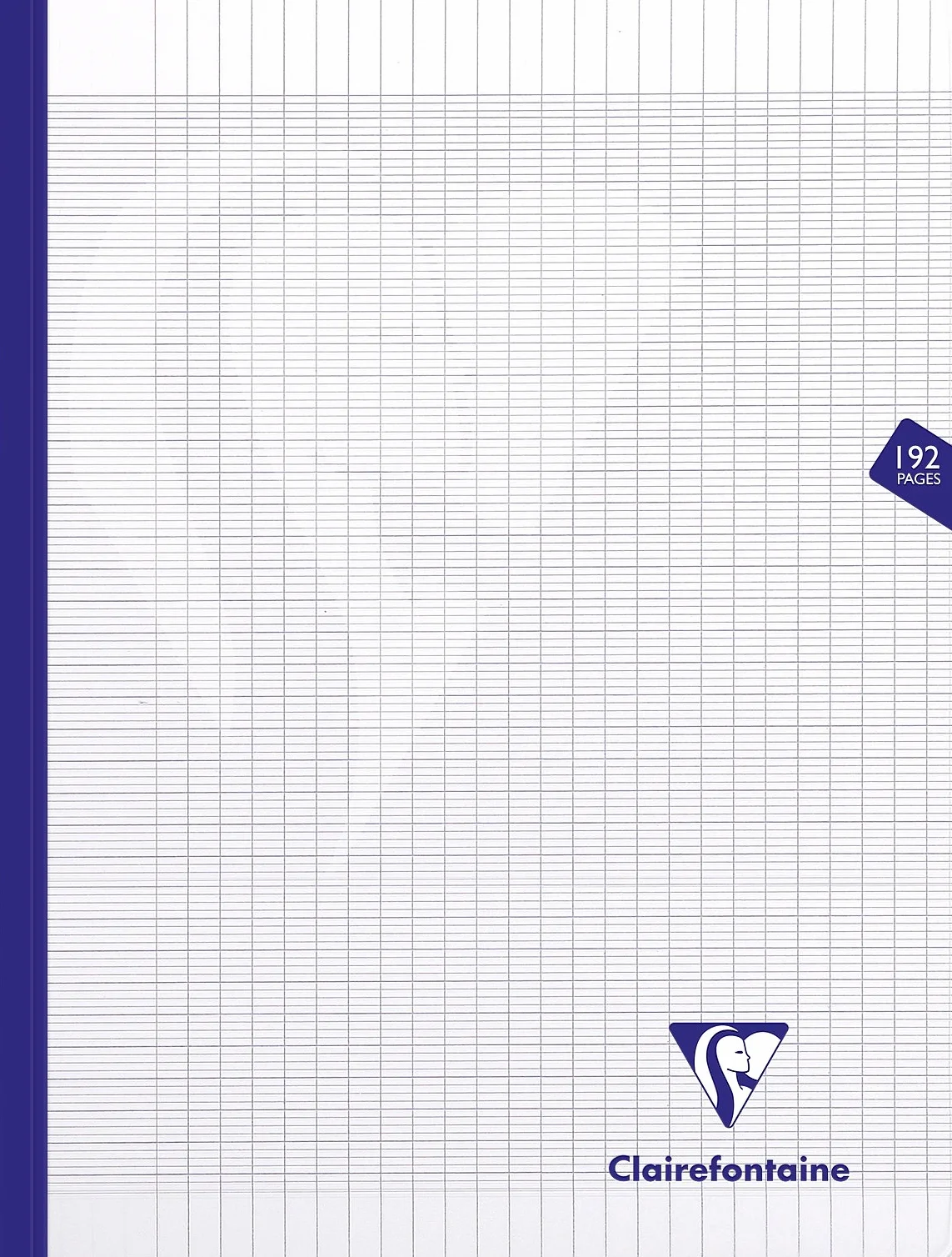Clairefontaine Cahier Brochure Cousu Fil Mimesys 24x32 cm 192 Pages Grands Carreaux Papier Blanc 90 g Couverture Polypro