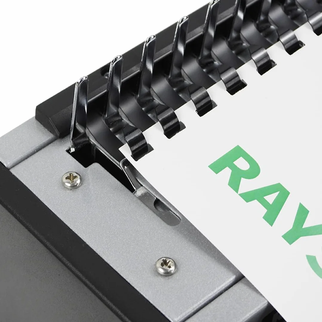 RAYSON Peignes de reliure plastique 8 mm 21 anneaux 40 feuilles A4 multicolore paquet de 100