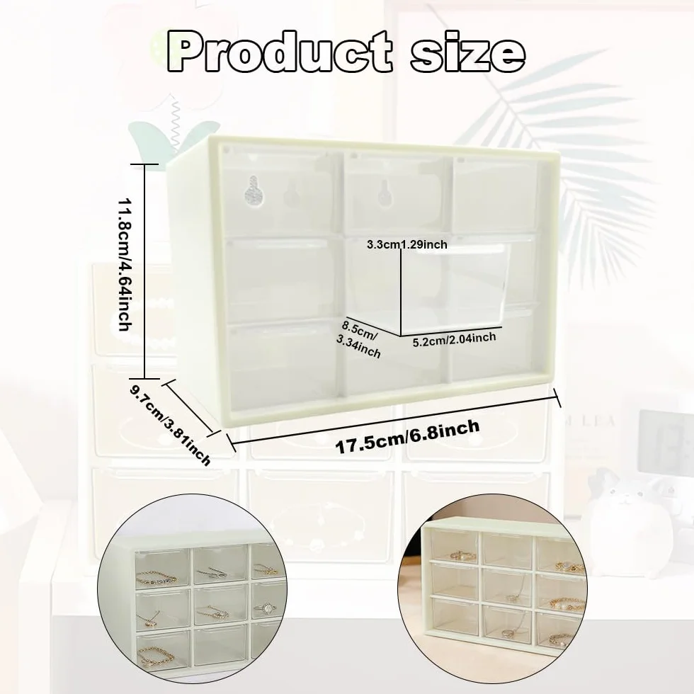 Organisateur de Tiroir Plastique Boîte Rangement Couverts Cuisine Salle de Bain Bureau