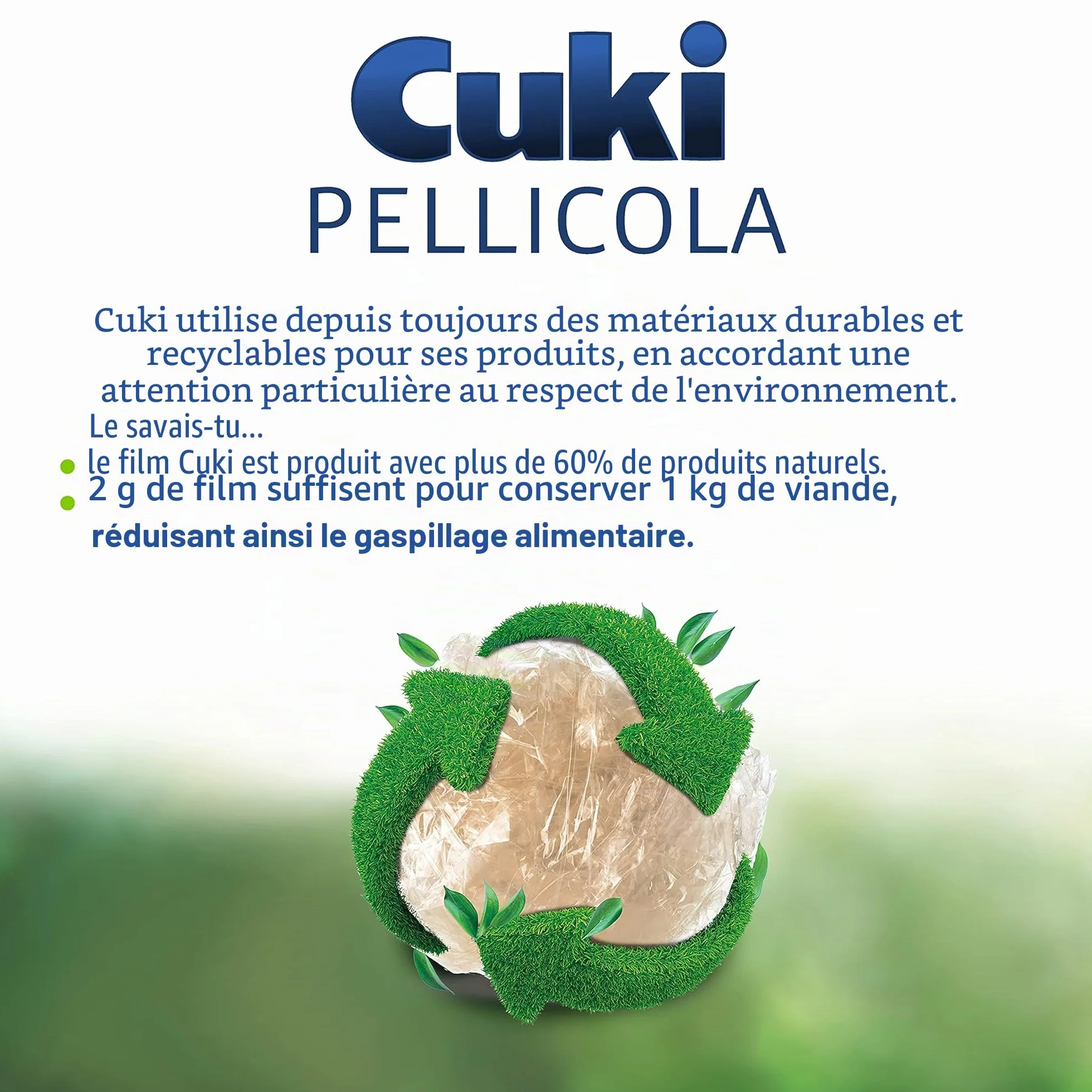 Cuki Film super adhérent 300 mètres avec découpe coulissante 1 paquet