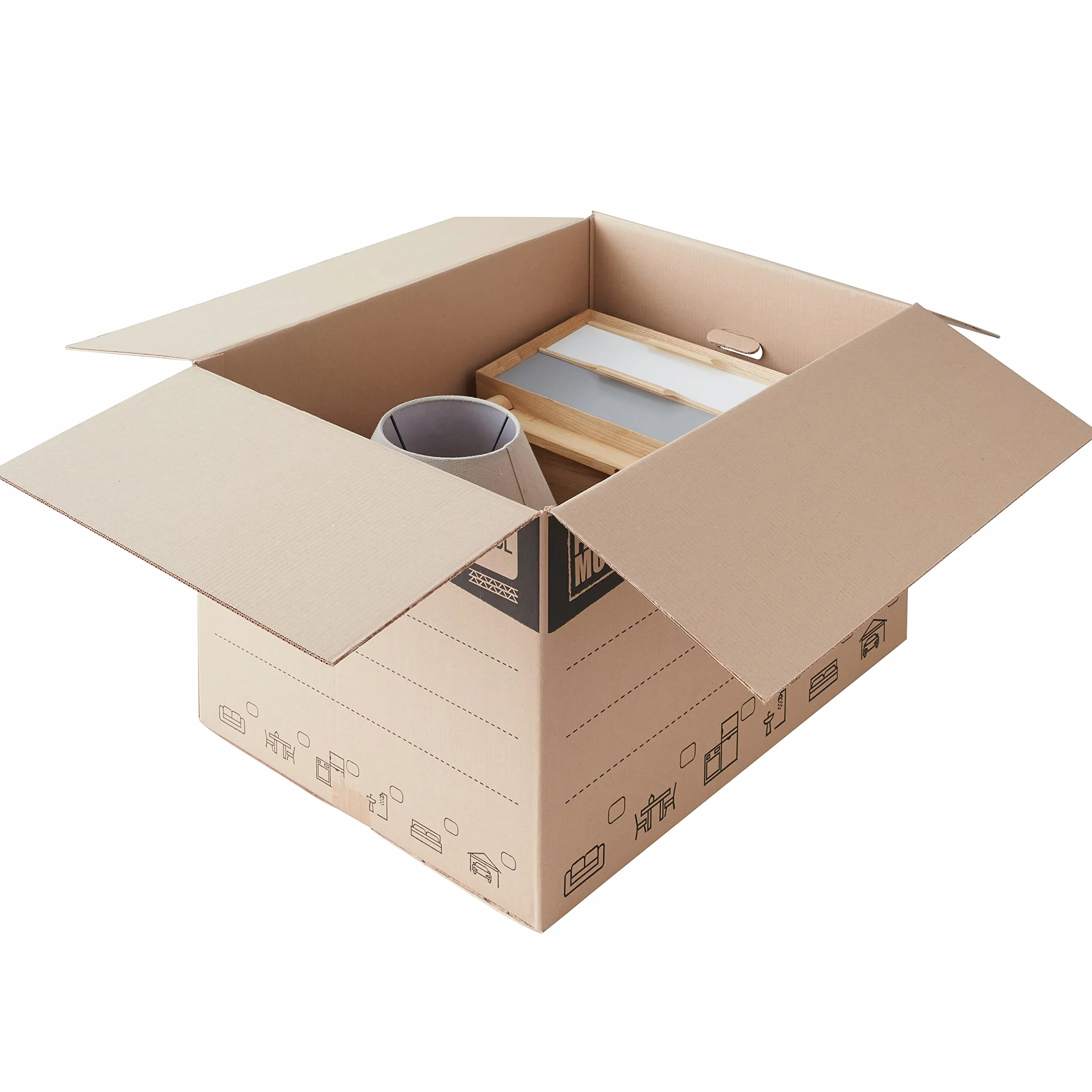 Cartons déménagement XXL 80 x 60 x 50 cm Poignées renforcées Lot 10