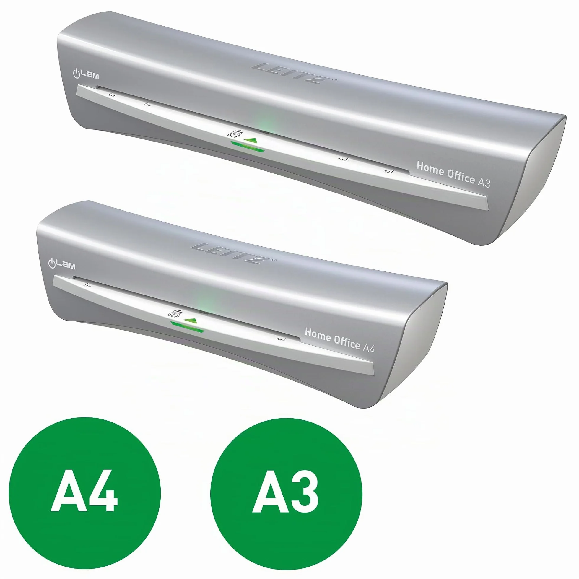 Leitz iLAM Home Office Plastifieuse A4 Préchauffage Rapide 3 Minutes 75-125 Microns Gris