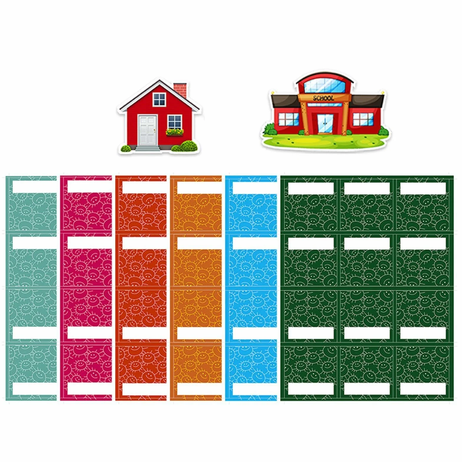 Tableau de Présence 74 Cartes Photos Enfichables Salle de Classe Accessoires