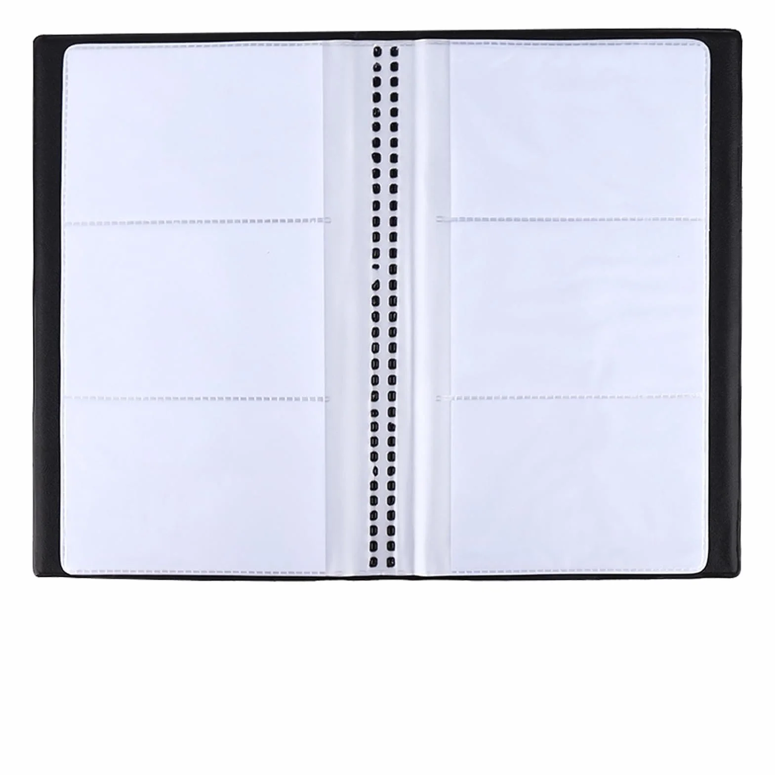 Porte Cartes de Visite 240 Emplacements, Classeur de Rangement en Cuir PU, Album Carte PVC Rigide