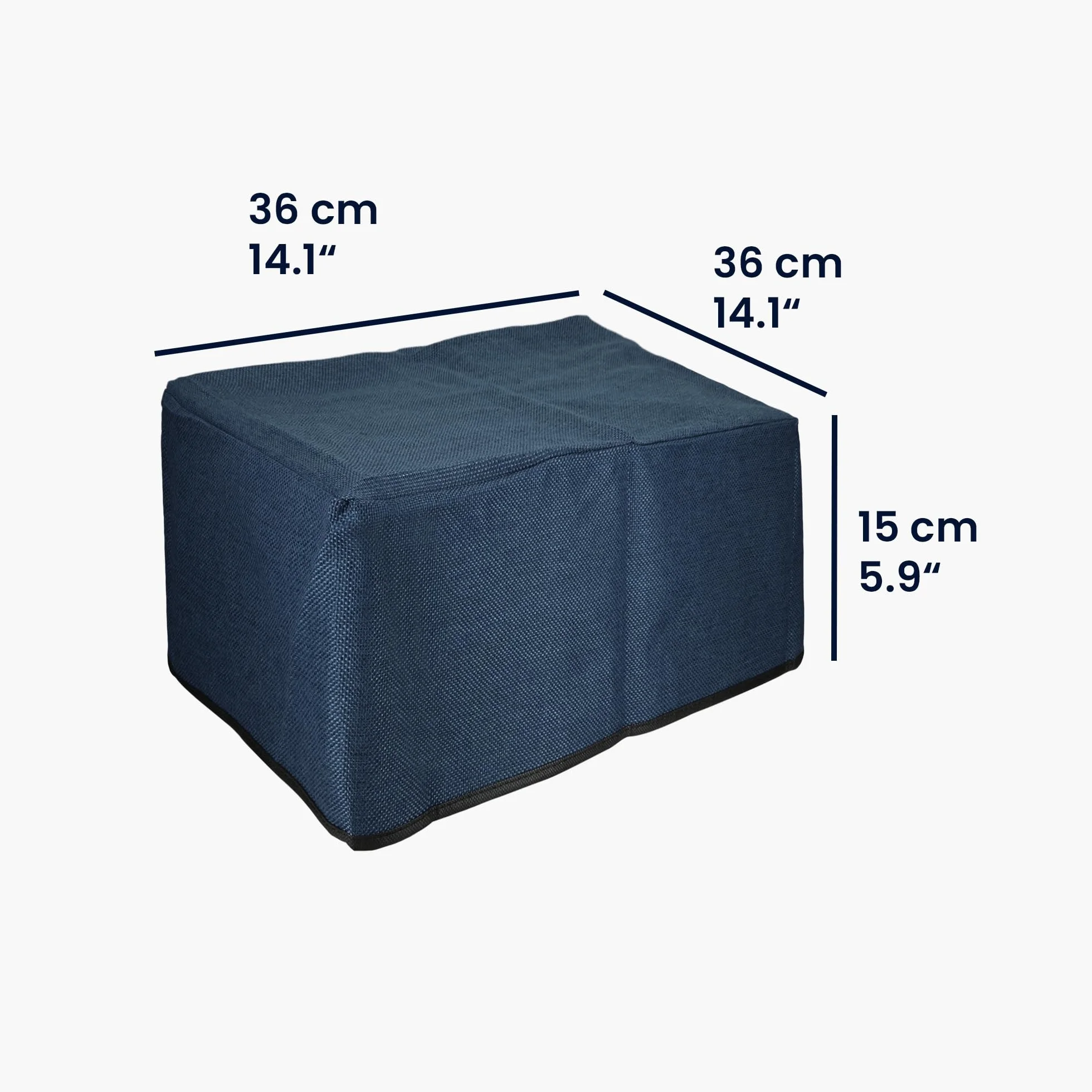 kwmobile Housse Imprimante Canon Pixma TS6350 Protection Lin bleu-gris