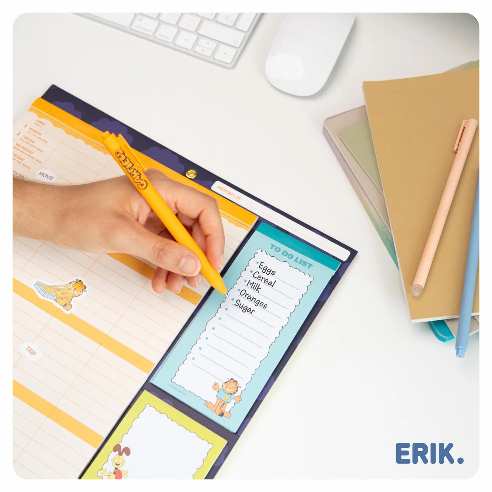 Grupo Erik Calendrier Magnétique Frigo Garfield Septembre 2025 Décembre 2026 Planificateur Mensuel 16 mois