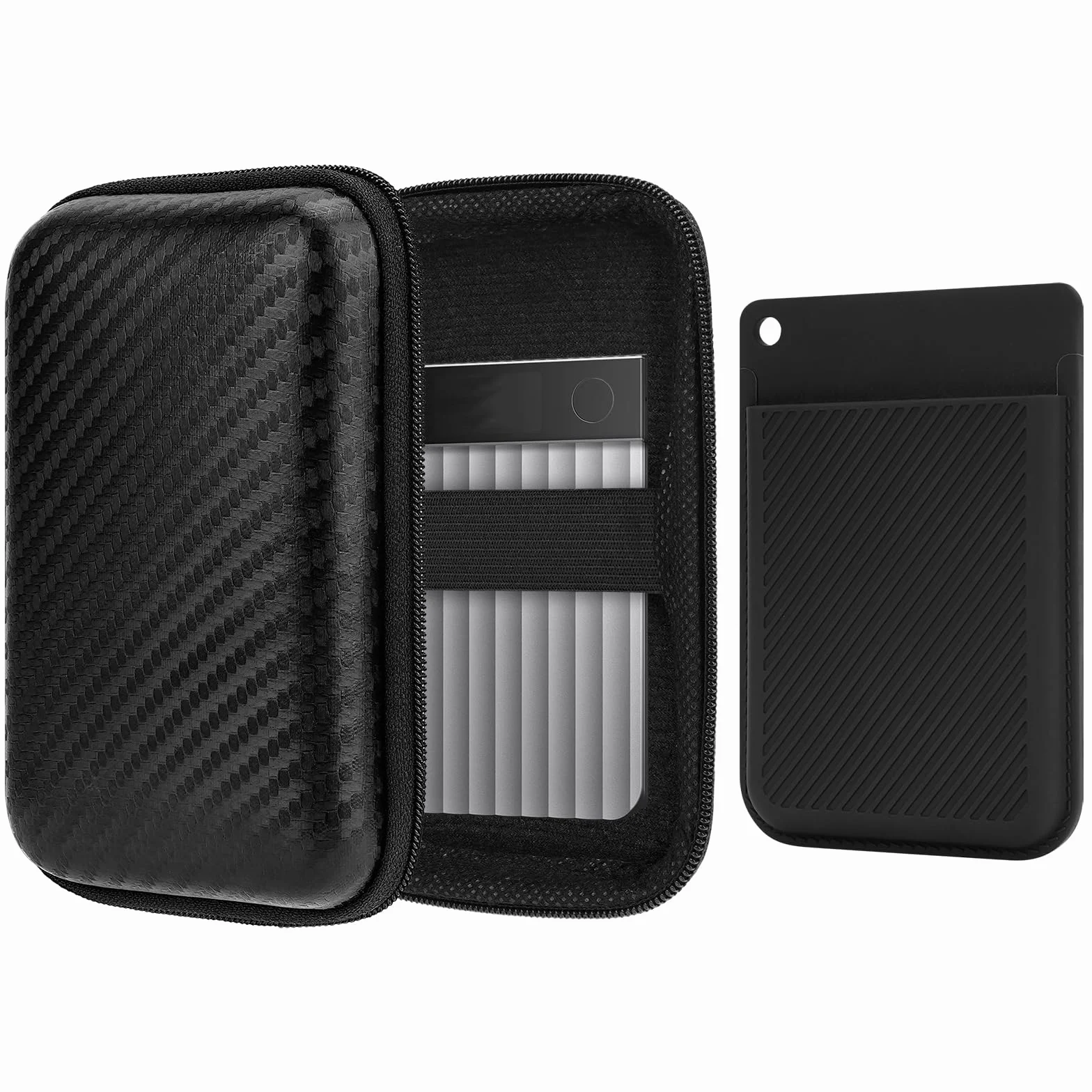 Geekria Étui de Voyage Rigide pour Note AI & Note Pro, Protection Silicone et Rangement Câble, Noir