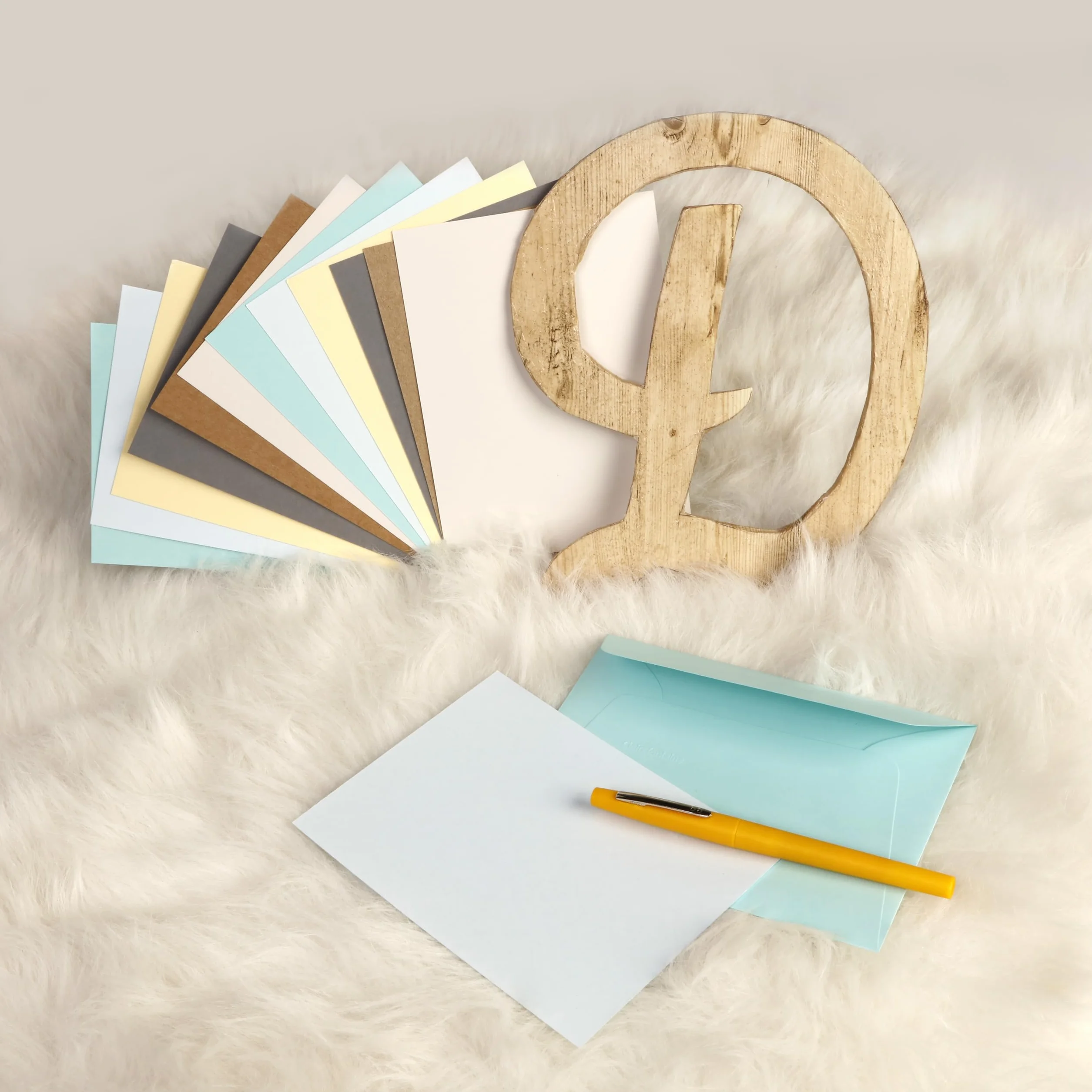 Clairefontaine 1416C Paquet de 25 Cartes Simples 8,2x12,8cm 210g/m² Blanc Papier Premium Lisse