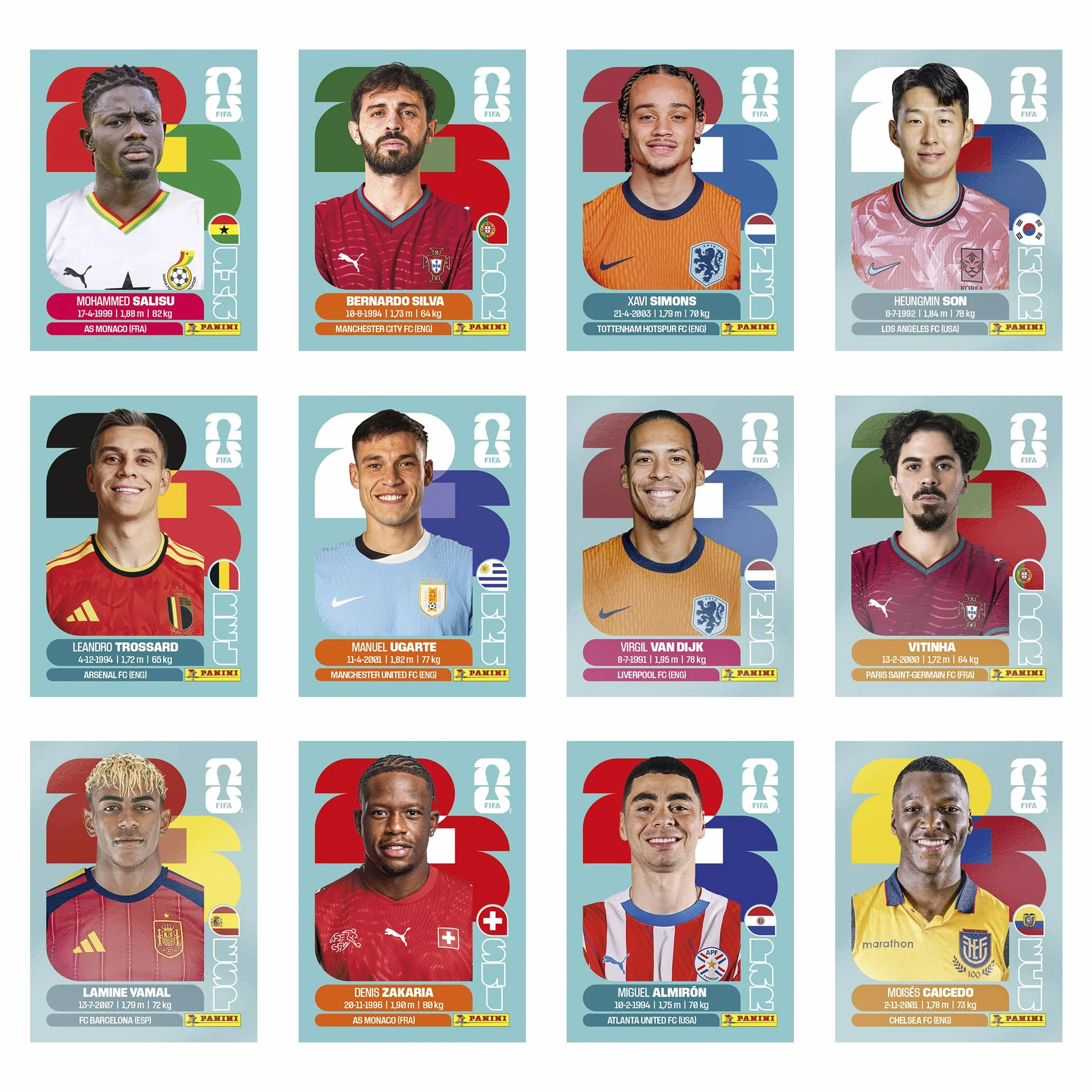 Panini Coupe du Monde FIFA 2026 Stickers Boîte de 50 Pochettes