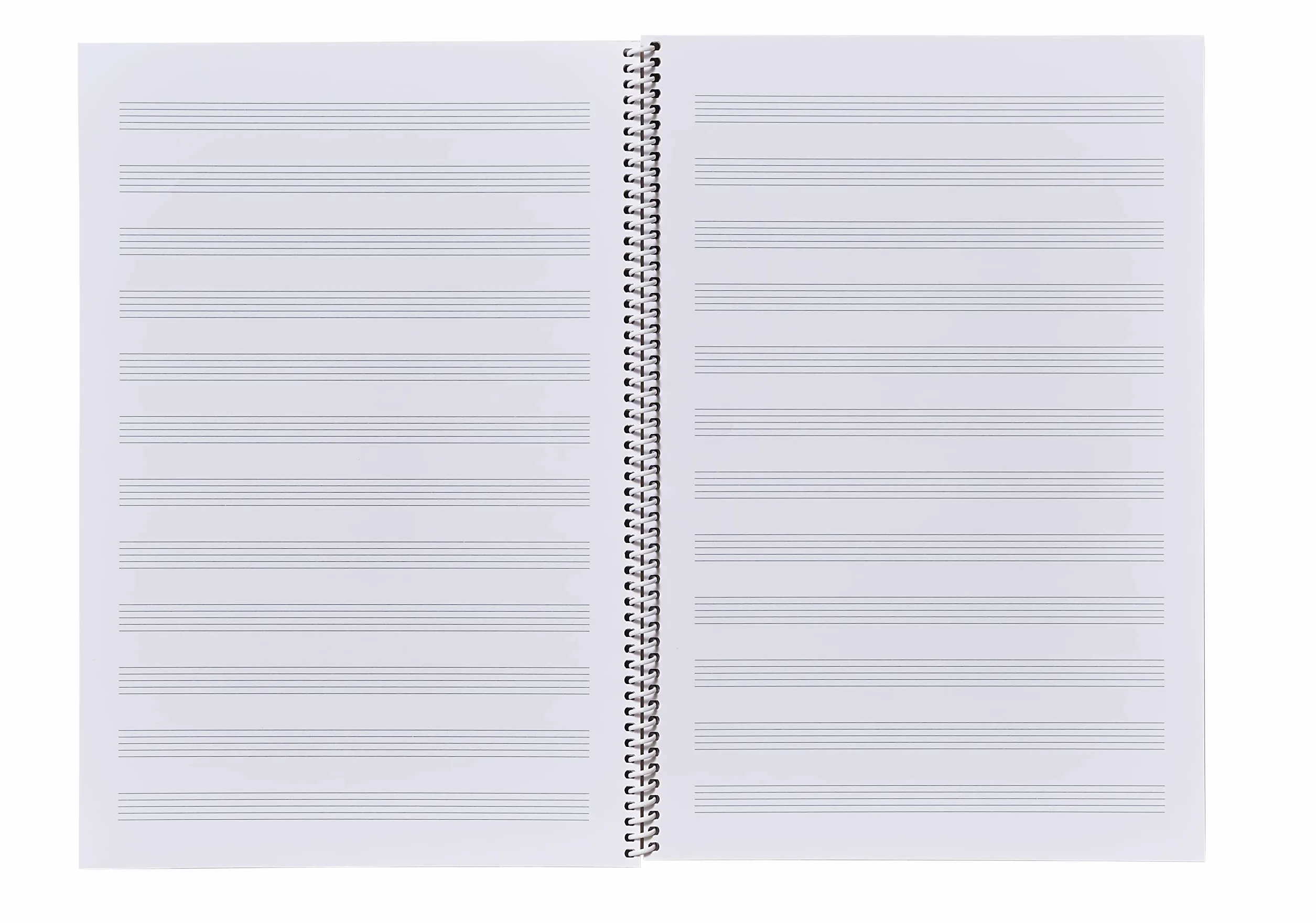 Cahiers de musique BASIC 12 A4 12 portées 10 mm 50 pages Spirale Gris