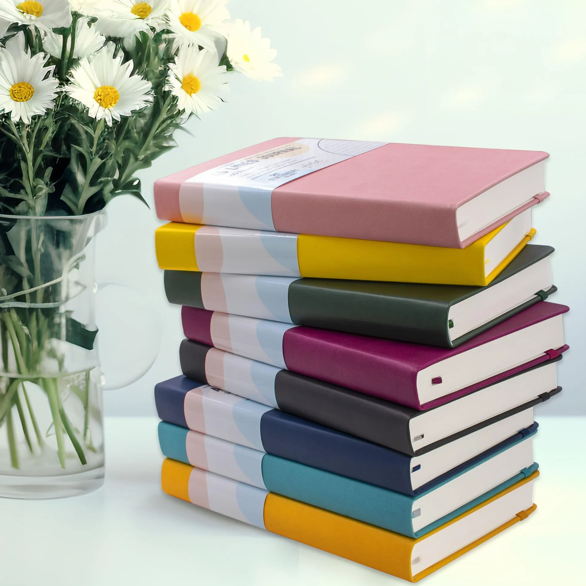 STATIONERY ISLAND A5 Carnet de Notes Ligné Épais 360 Pages Couverture Rigide 100gsm