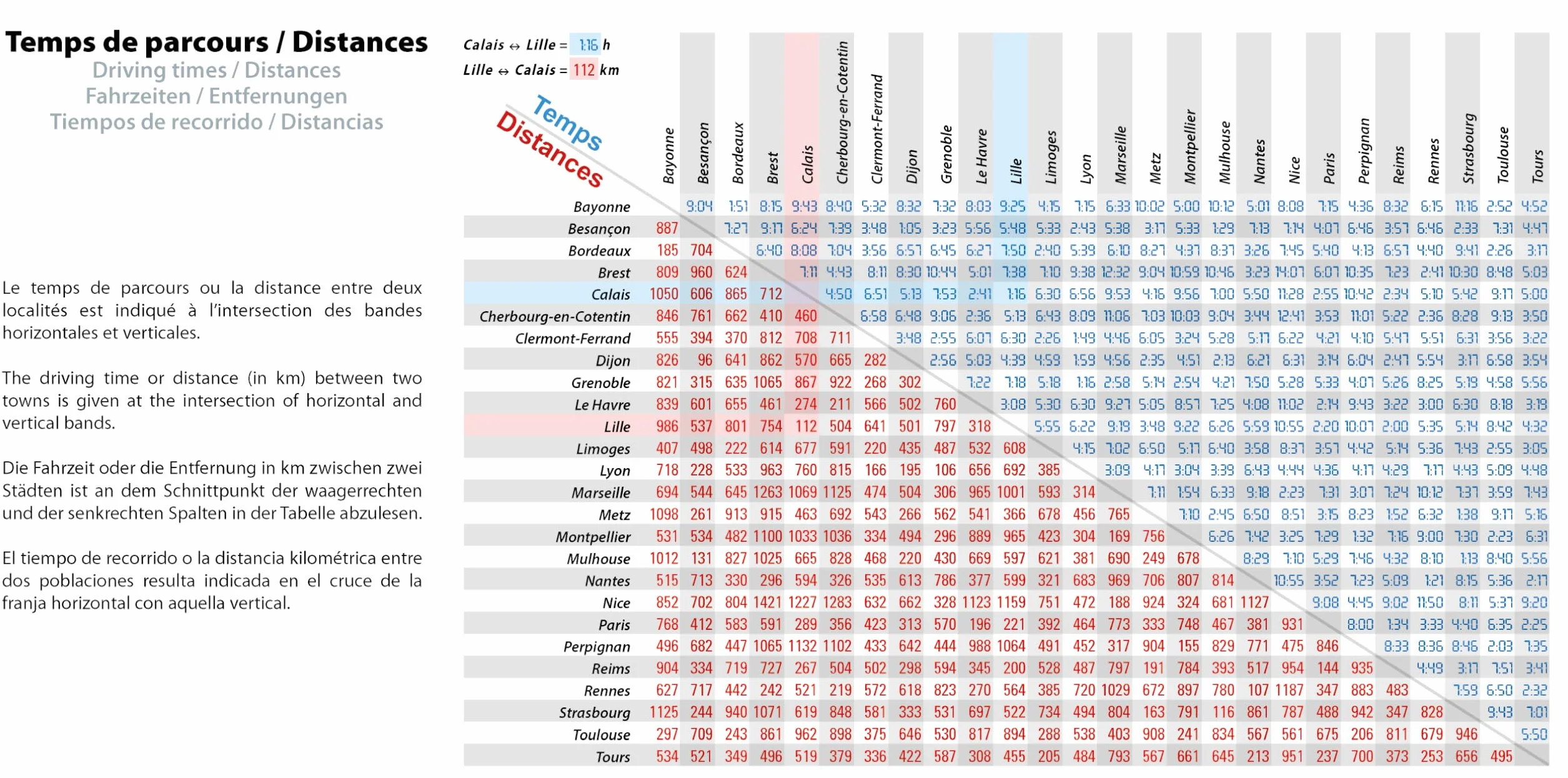 Carte Nationale France détaillée 1/800 000