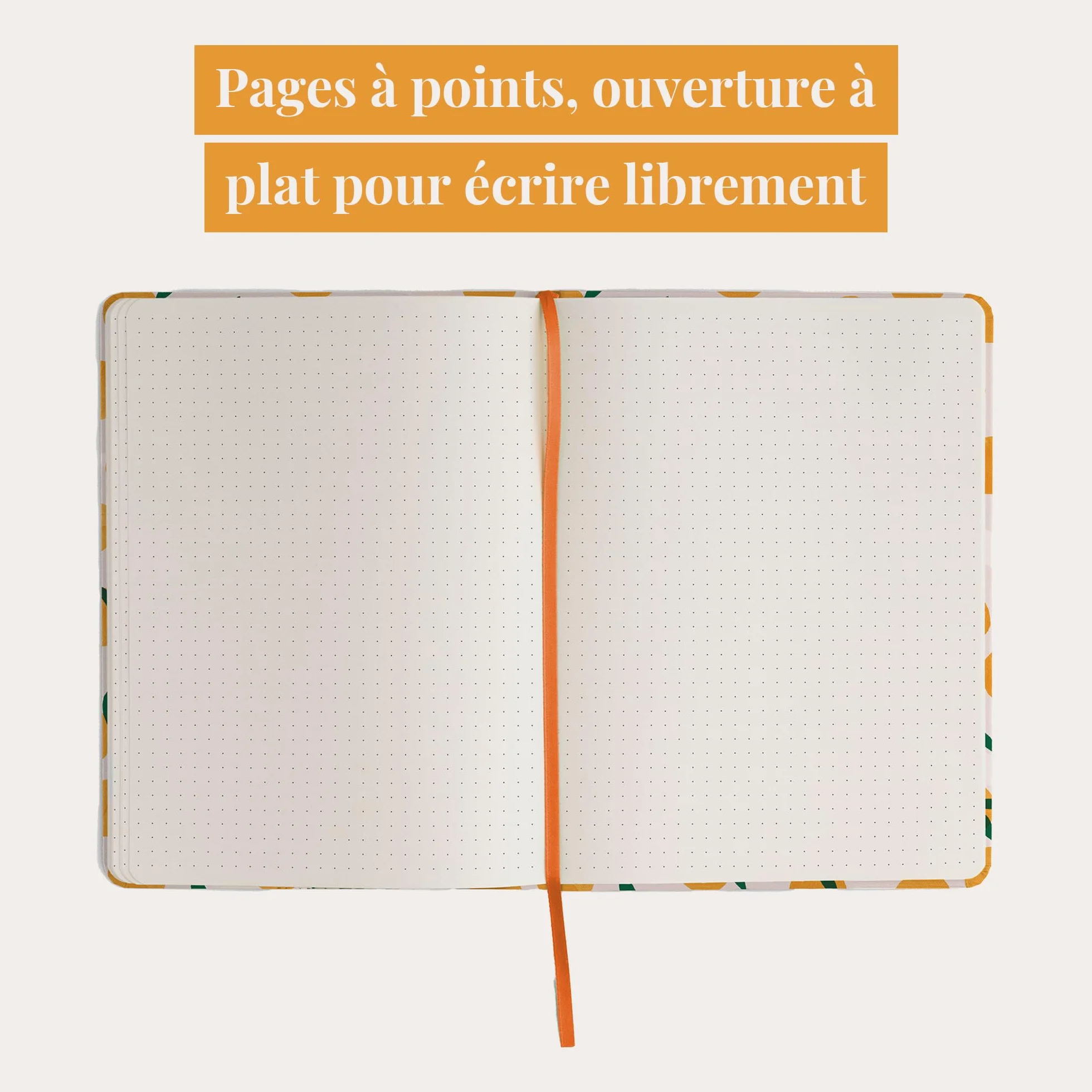 Rileys & Co Carnet Pointillé Citron 20,3 x 15,2 cm Couverture Rigide 240 Pages Bullet Journal Dotted Papier 80 g/m²