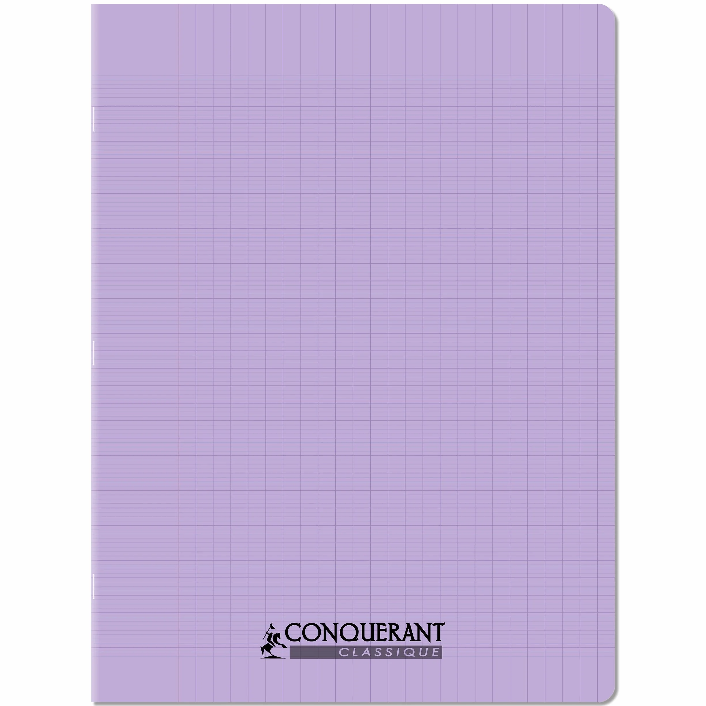 Cahiers Grands Carreaux Seyès 24x32 48 Pages Lot de 4 Couverture Polypro Pastel