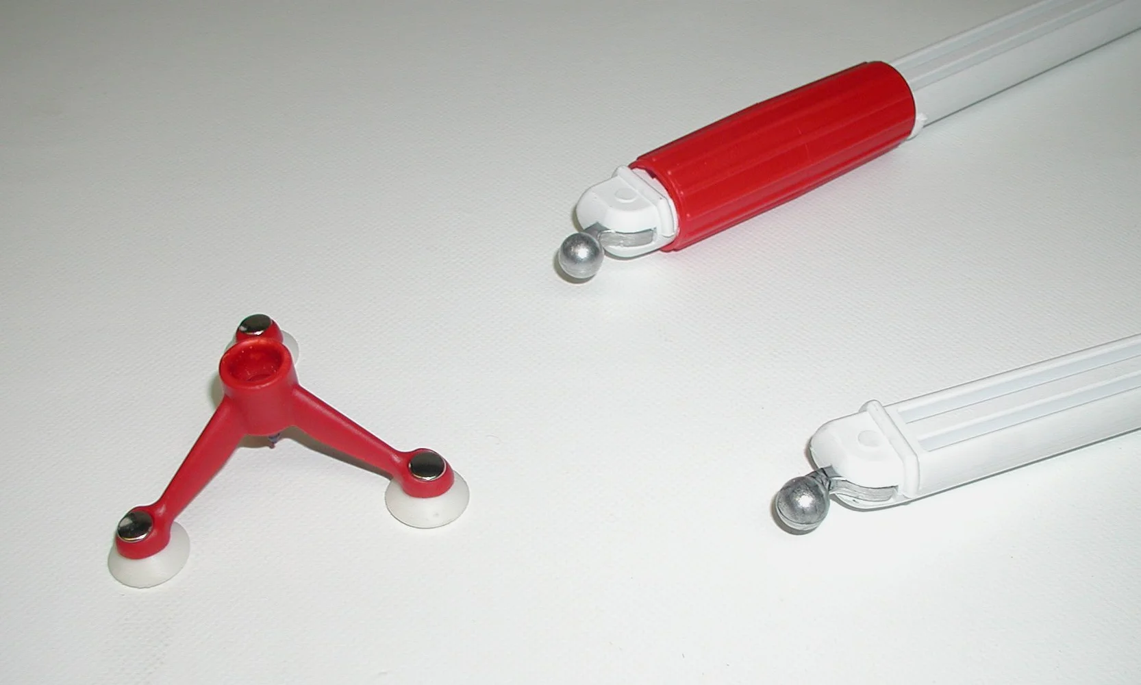 WISSNER AKTIV lernen Compas pour Tableau avec 3 Pieds rotatifs en Plastique Blanc RE-Plastic