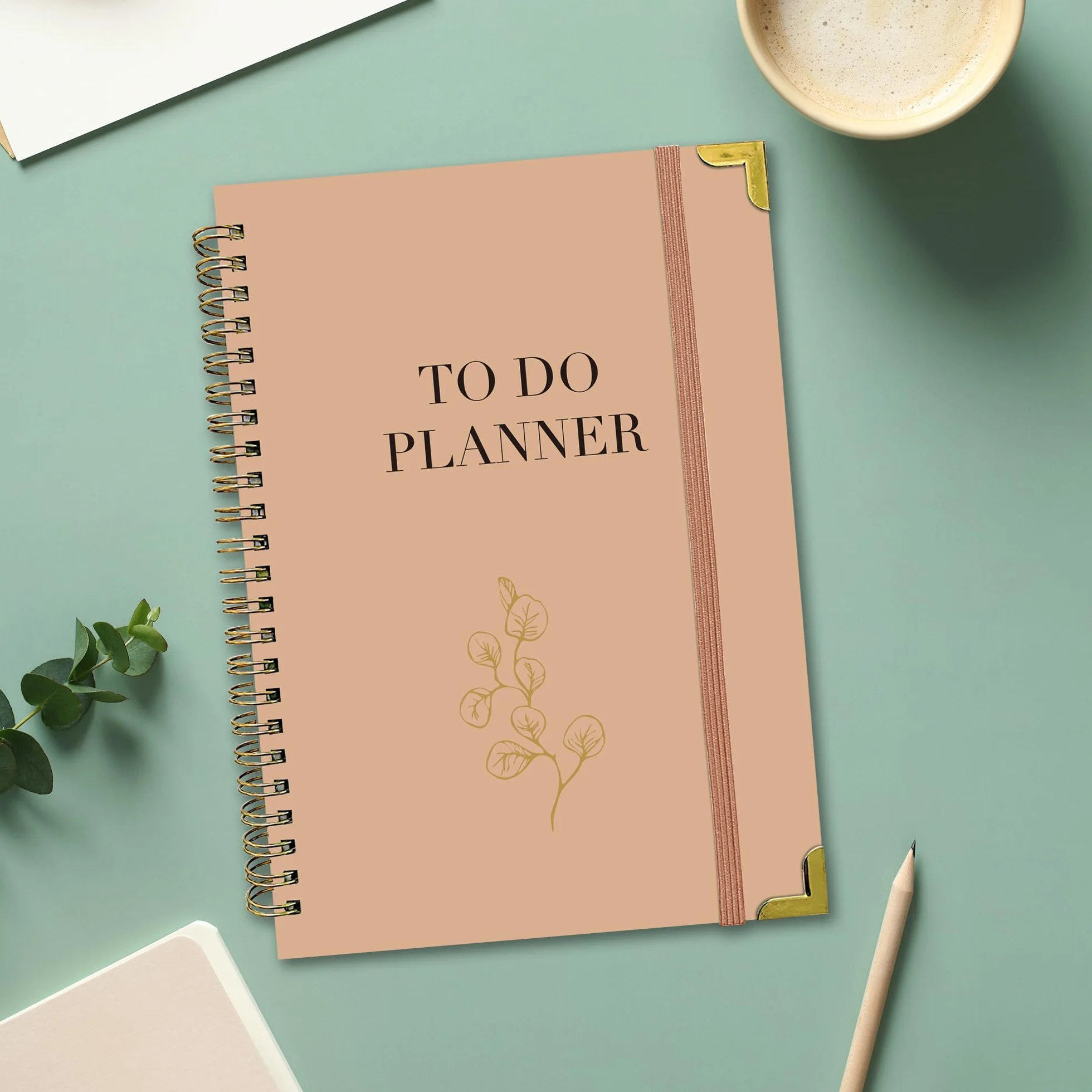 BIROYAL Agenda Journalier Non Daté A5, To Do List Bloc Note, Daily Planner 60 Pages (120 Feuillets), Planificateur