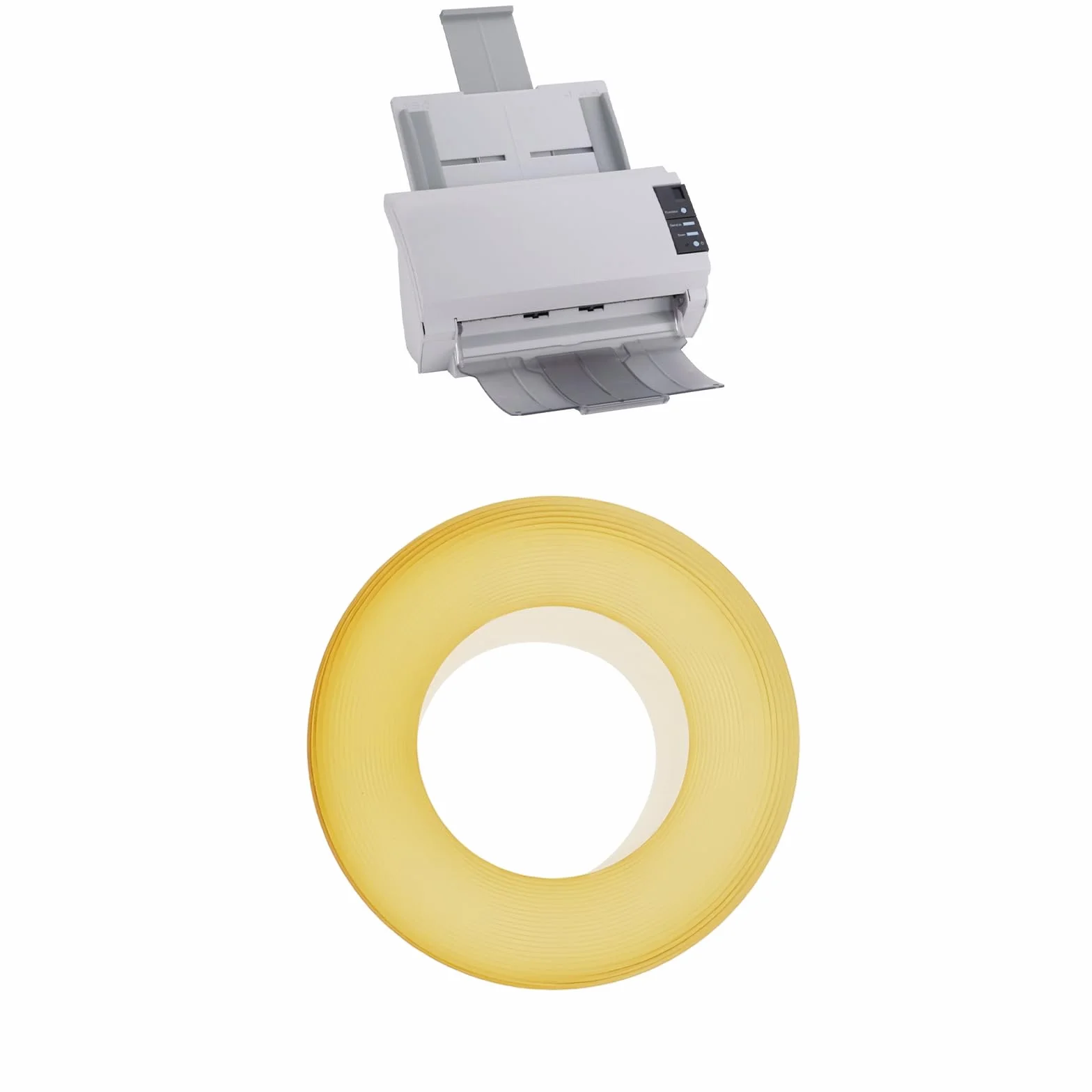 Rouleau d'alimentation et de sortie d'imprimante 4 pièces pneu en caoutchouc compatible Fujitsu fi-4120c fi-4220c