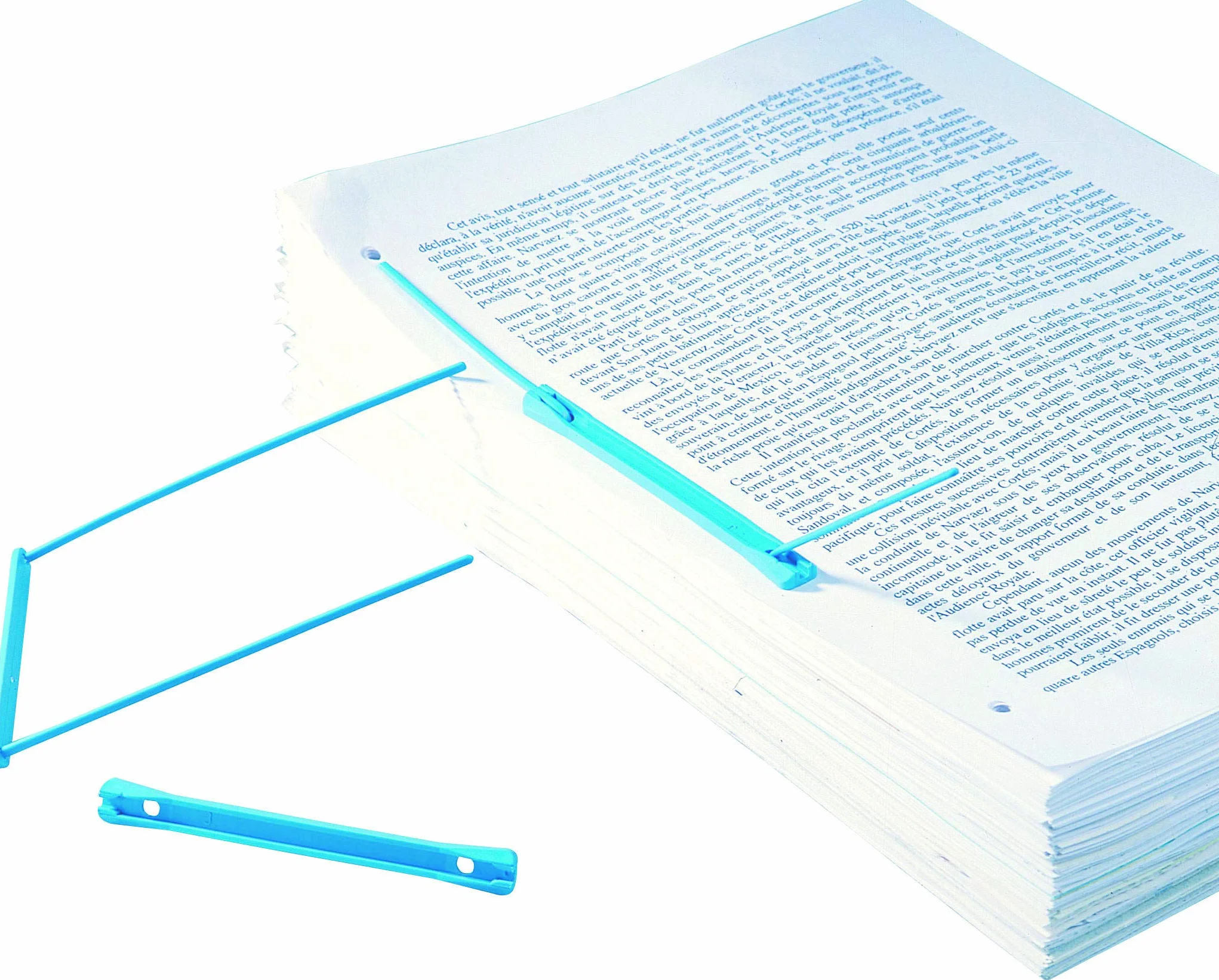 Relieurs Universels en Plastique Semi-rigide Bleu - Lot de 50