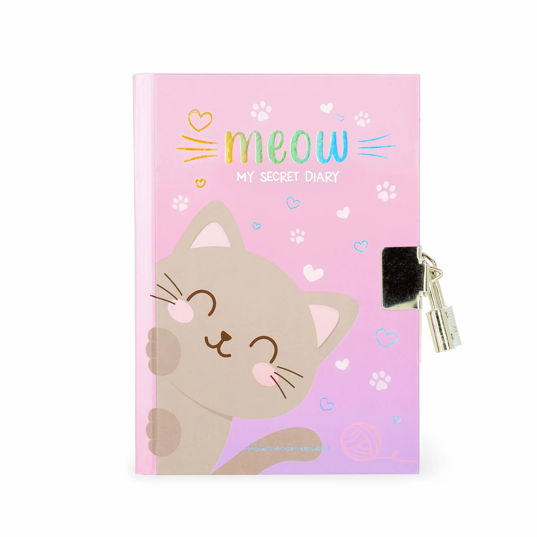LEGAMI Journal Secret avec Serrure 328 pages Thème Kitty 11x15,5 cm