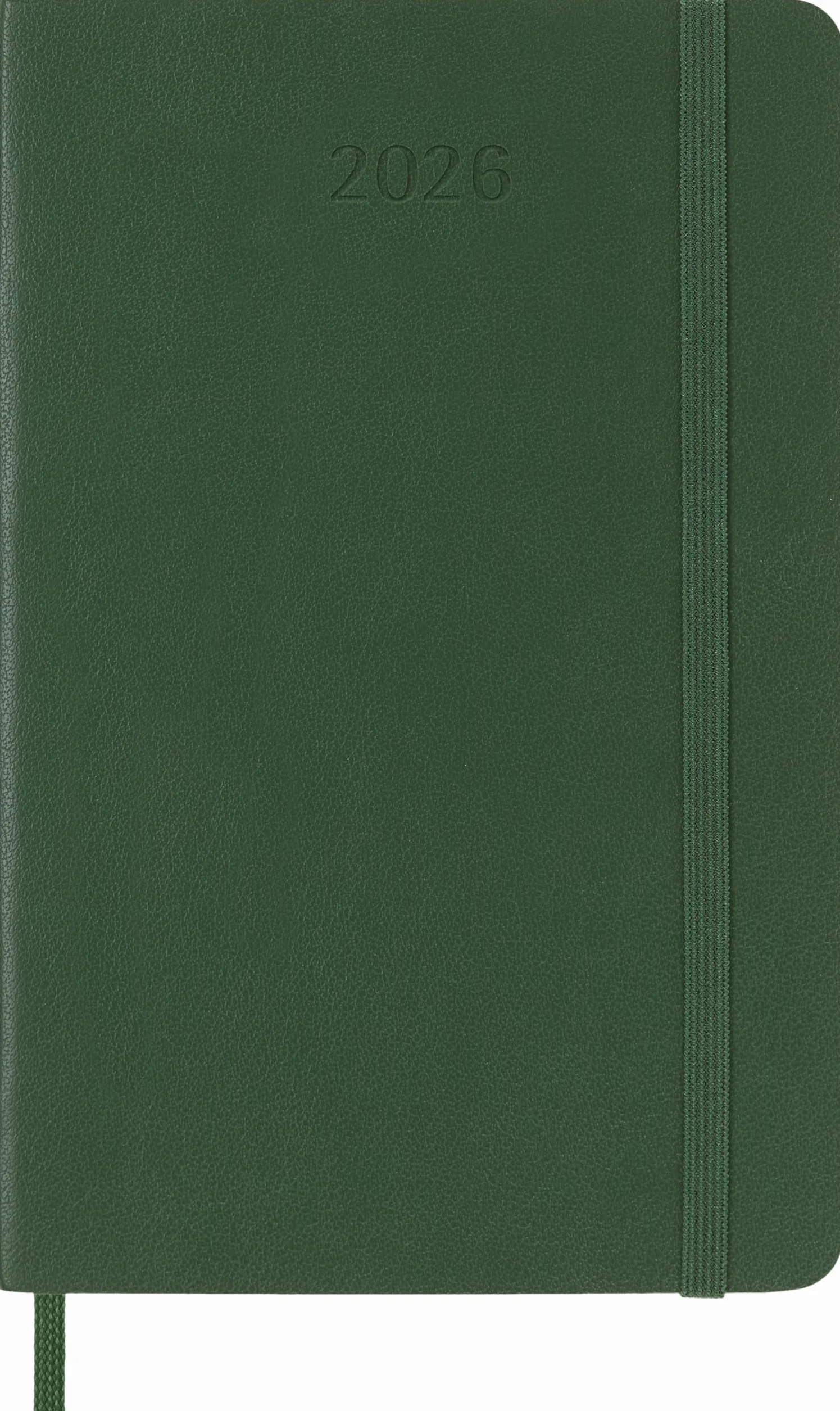 Moleskine Agenda Quotidien Journalier 2026 12 Mois Couverture Souple Fermeture Élastique Format Pocket 9x14 Vert