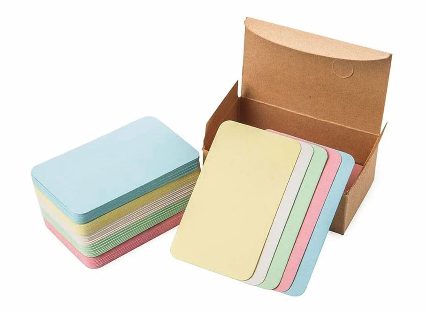 CC Wonderland Zone 100 Pièces Cartes Vierges Multicolores 9x5cm - Cartes de Visite