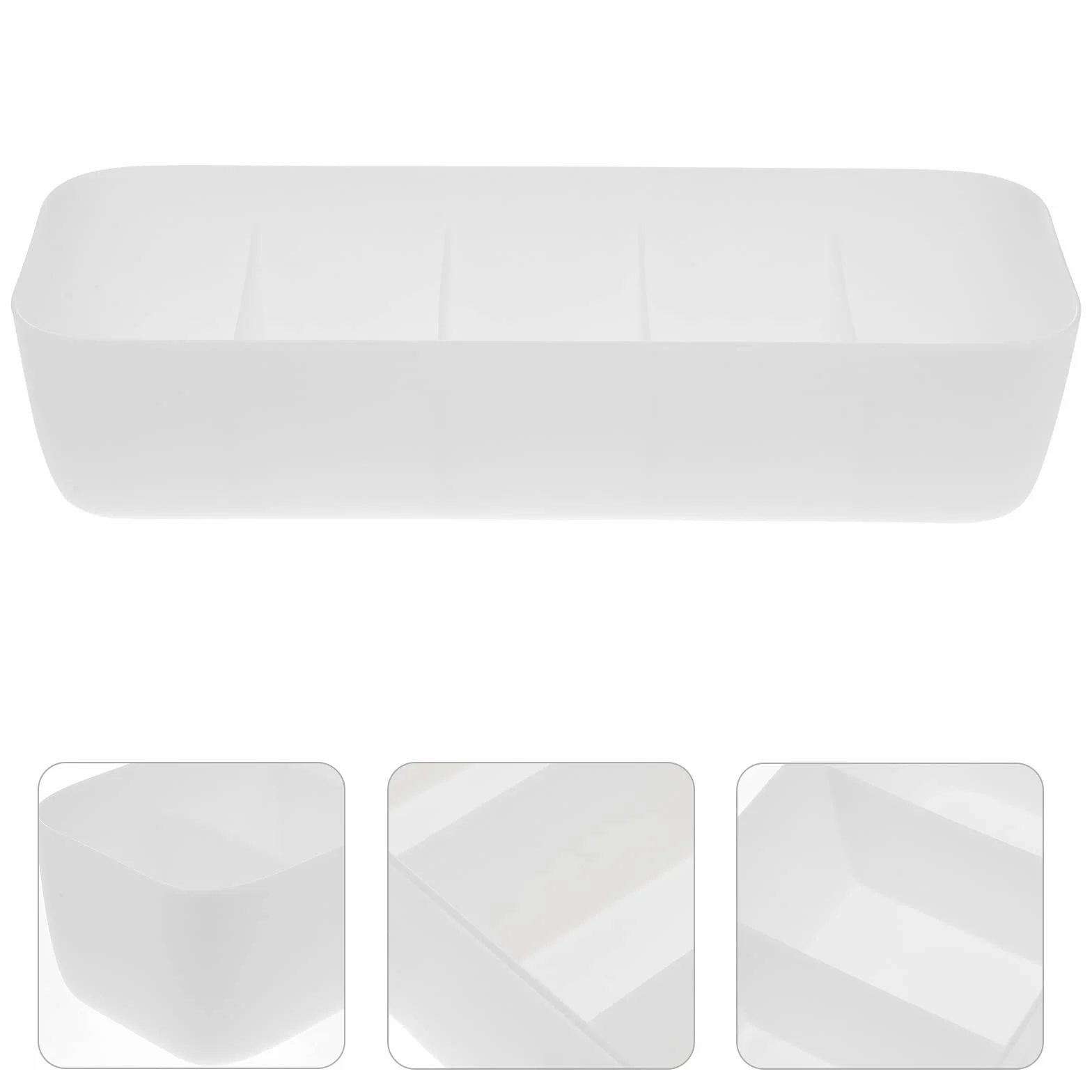Boîte de Rangement Tiroir 4 Pièces Empilable 5 Compartiments Organisateur Vêtements