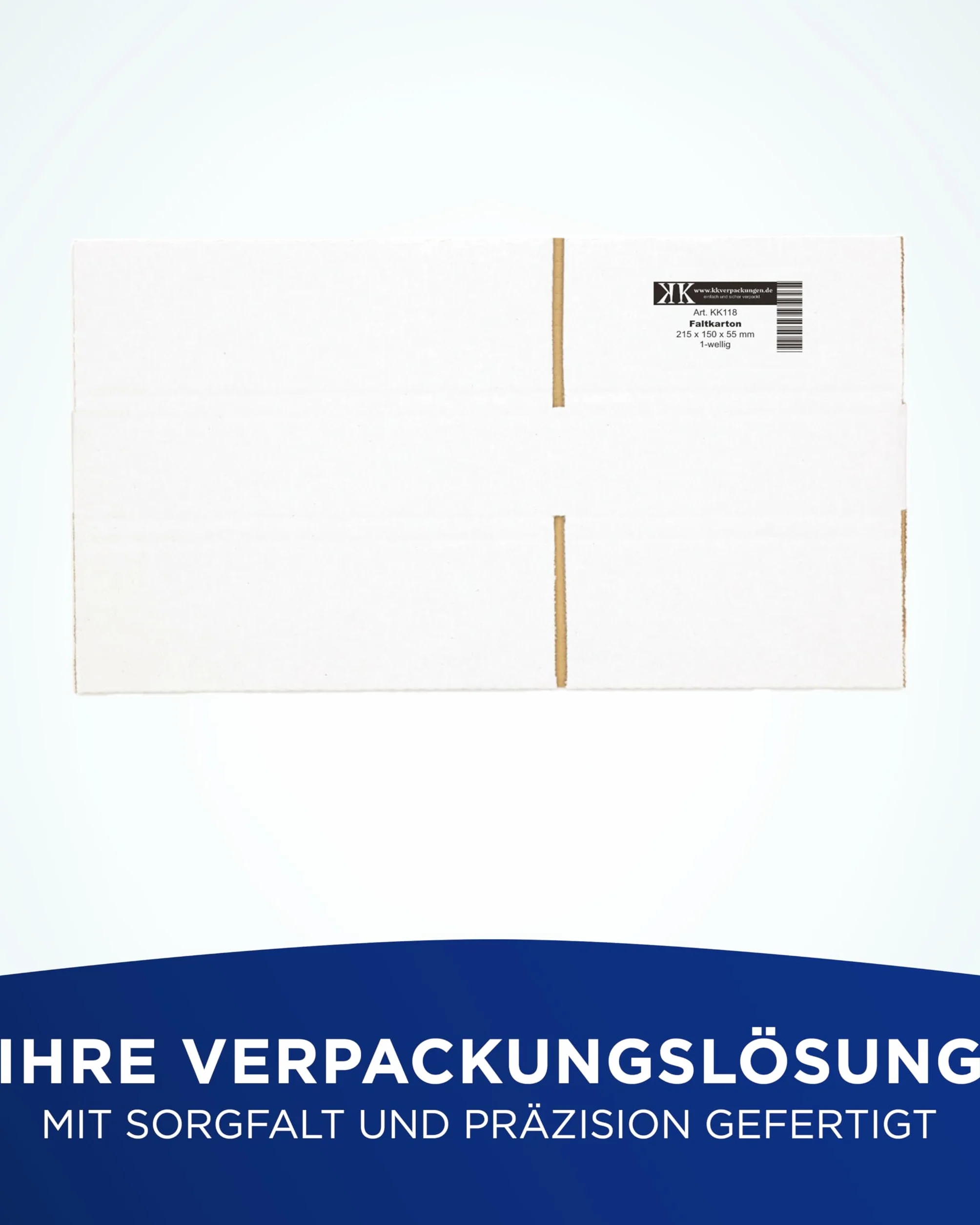 Cartons d'expédition 215 x 150 x 55 mm blanc simple paroi 400 pièces