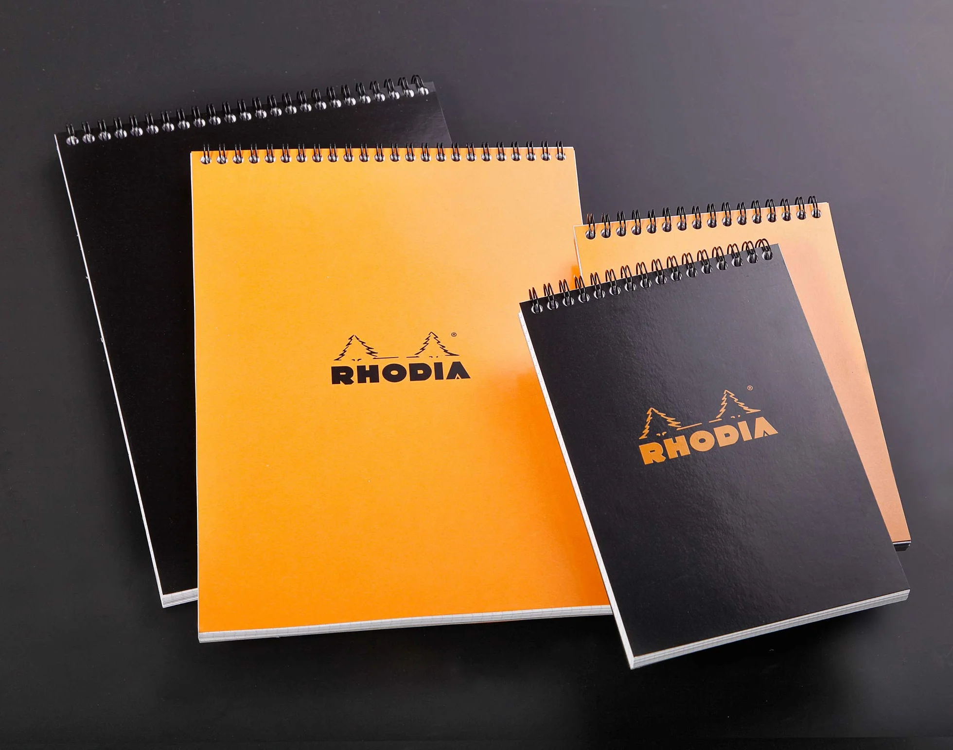 Rhodia 13500C Bloc-Notes à Spirale A6 Orange 10,5 x 14,8 cm Petits Carreaux 80 Feuilles Détachables Papier Clairefontaine 80 g/m² Couverture Souple