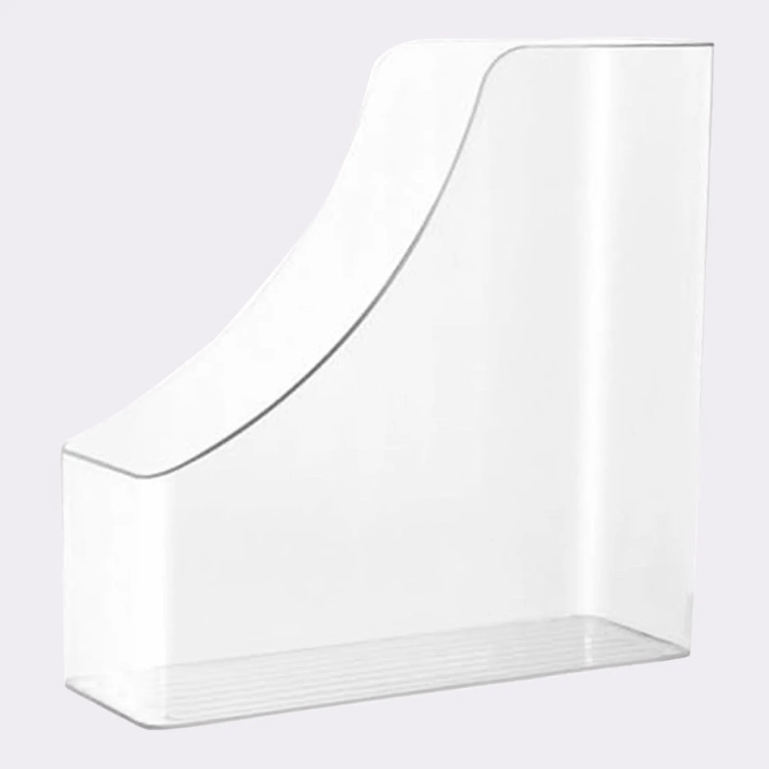 Porte-documents vertical en plastique transparent A4 Organiseur de documents Design acrylique 22.5x22.5cm