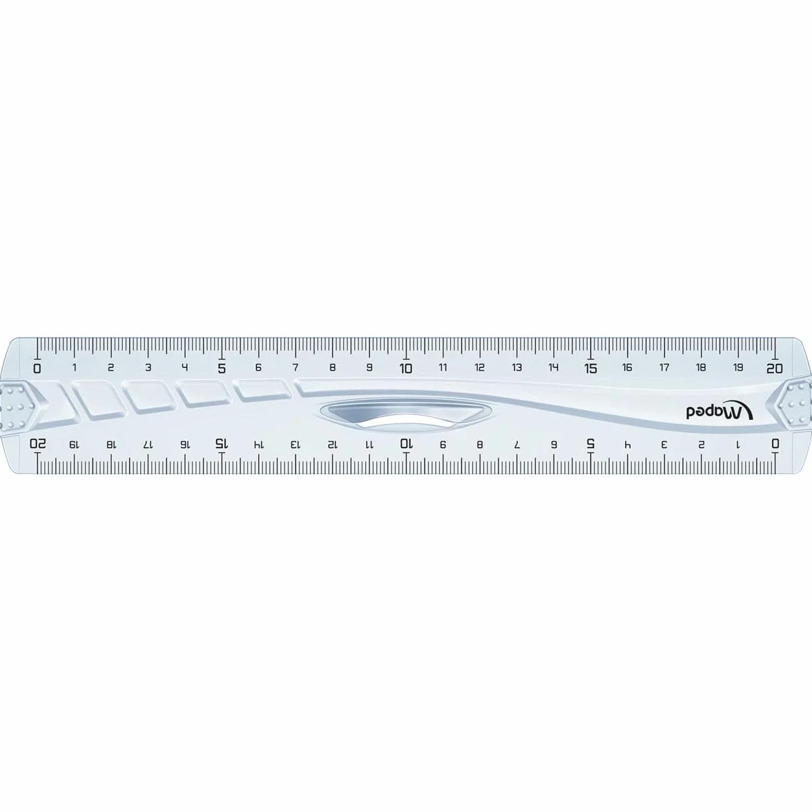Maped Règle Transparent Plastique cm mm Sac de Transport