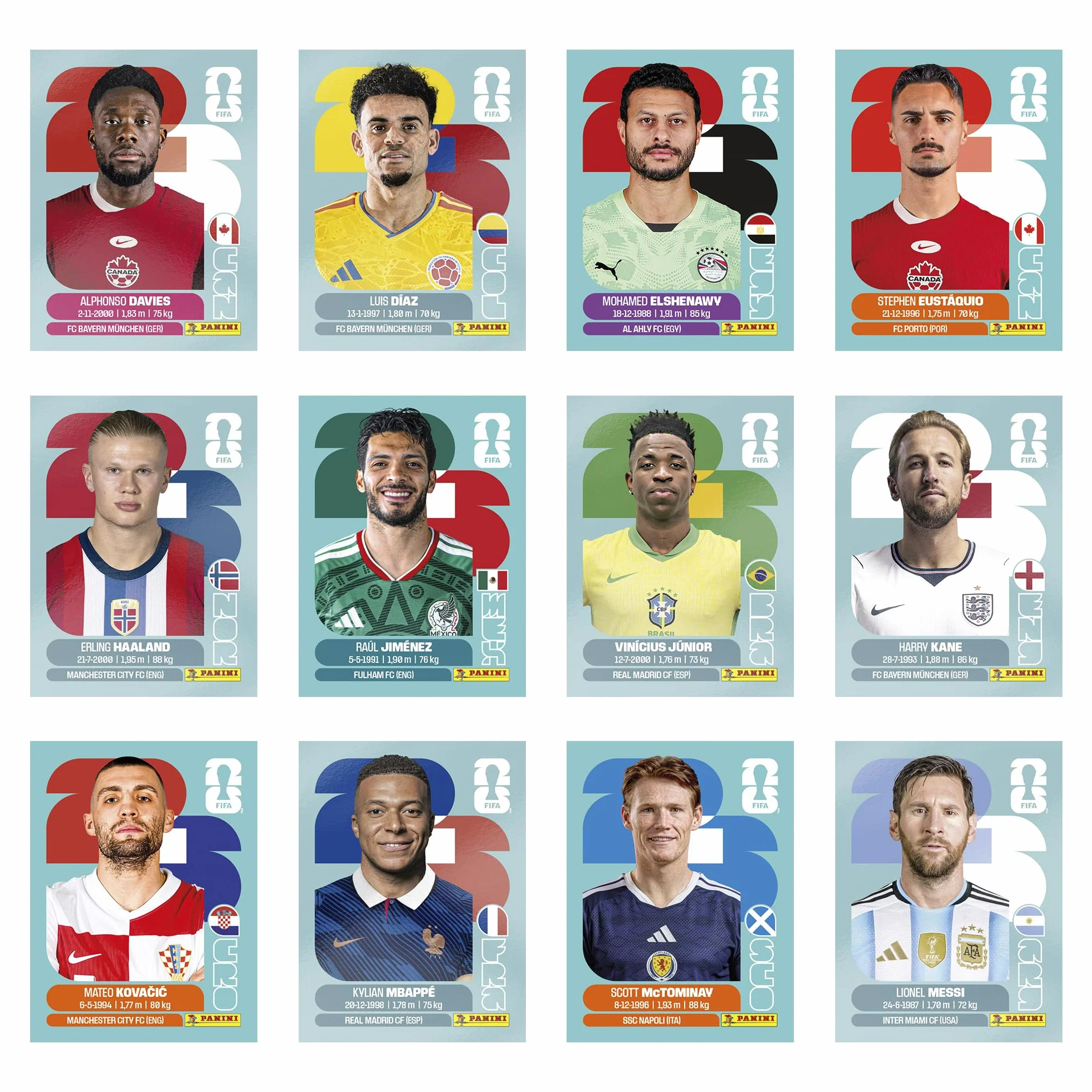 Panini Coupe du Monde FIFA 2026 Stickers Boîte de 50 Pochettes