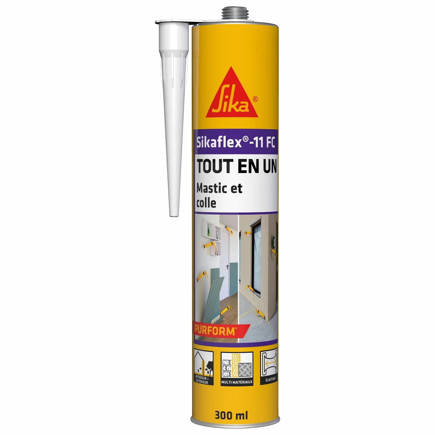 Sikaflex 11 FC Purform Blanc Mastic joint colle multi-usages 300 ml