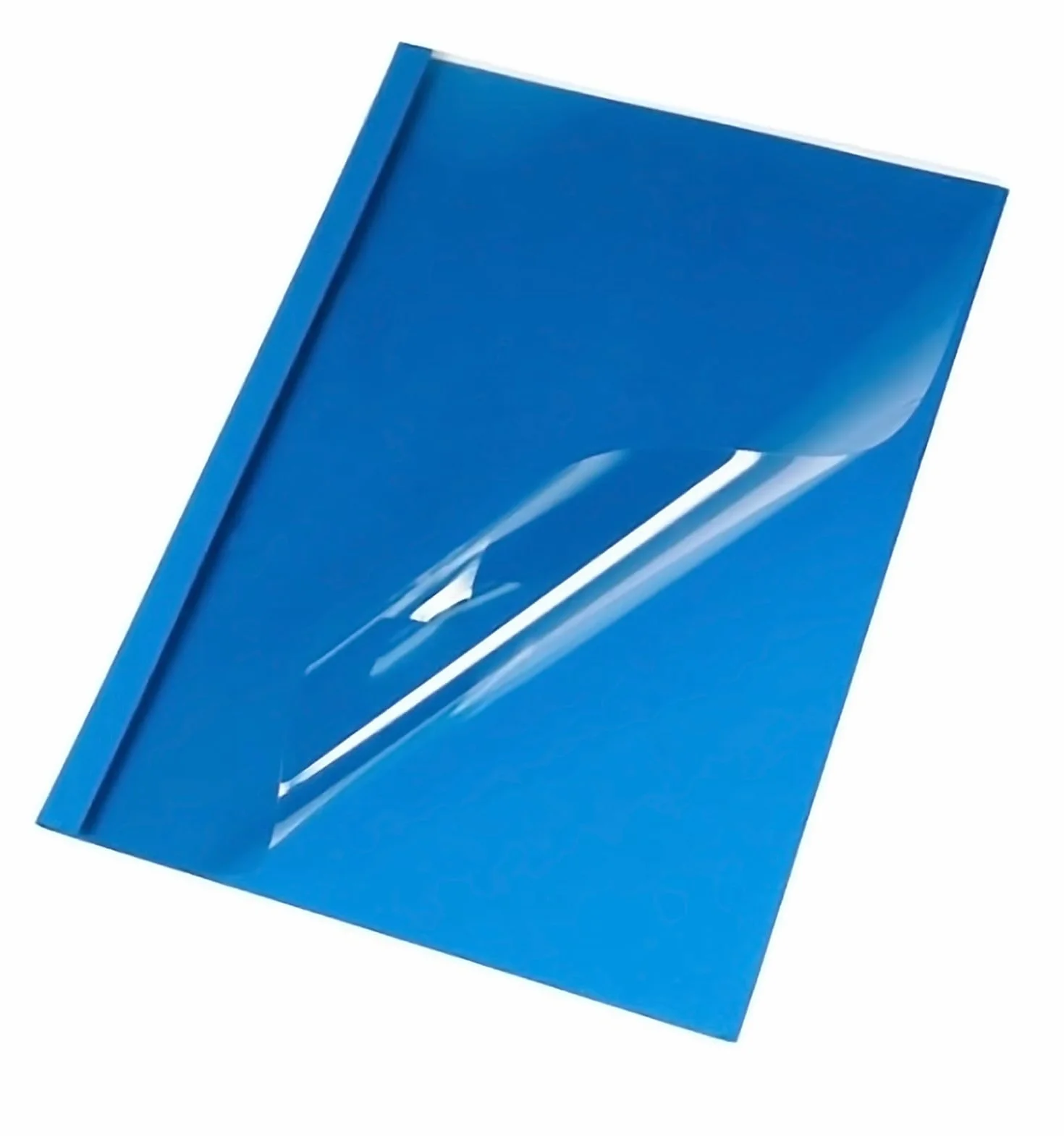 Couverture thermique A4 3 mm 16-30 feuilles transparent bleu par 25