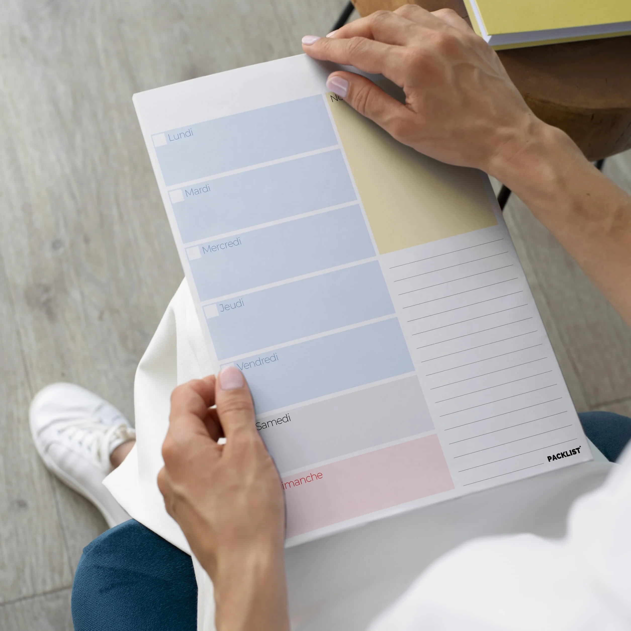 Tableau Magnétique Hebdomadaire A4 Coloré Planificateur Organiseur Vie Repas Activités