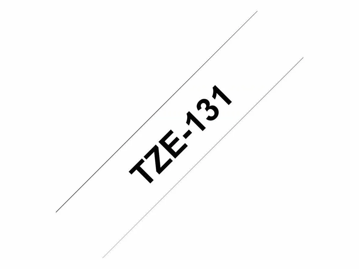 Brother TZe-241 Ruban Original Laminé 18mm Noir sur Blanc 8M