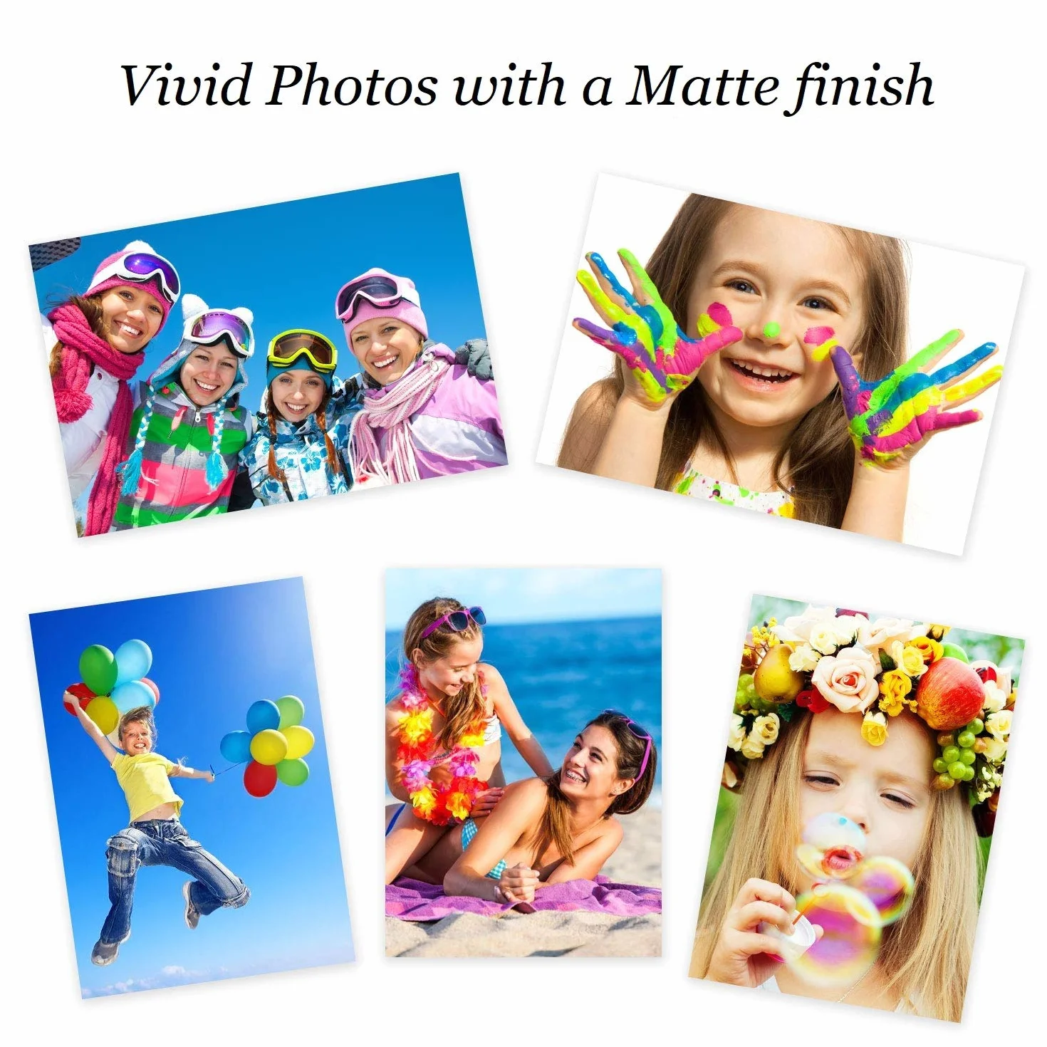 KOALA Papier Photo Double Face Mat A4 180 g/m² 100 feuilles pour imprimante Jet d'encre