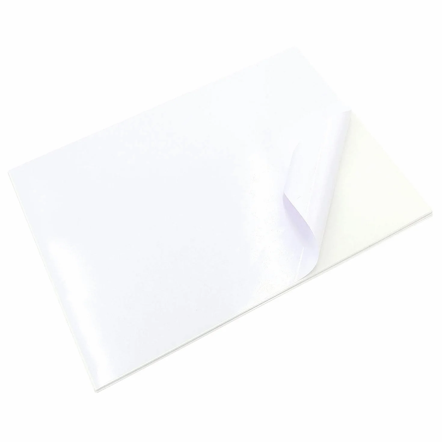 Evergreen Goods Papier autocollant vinyle blanc brillant A4 50 feuilles étanche imprimante jet d'encre laser découpe étiquettes artisanat