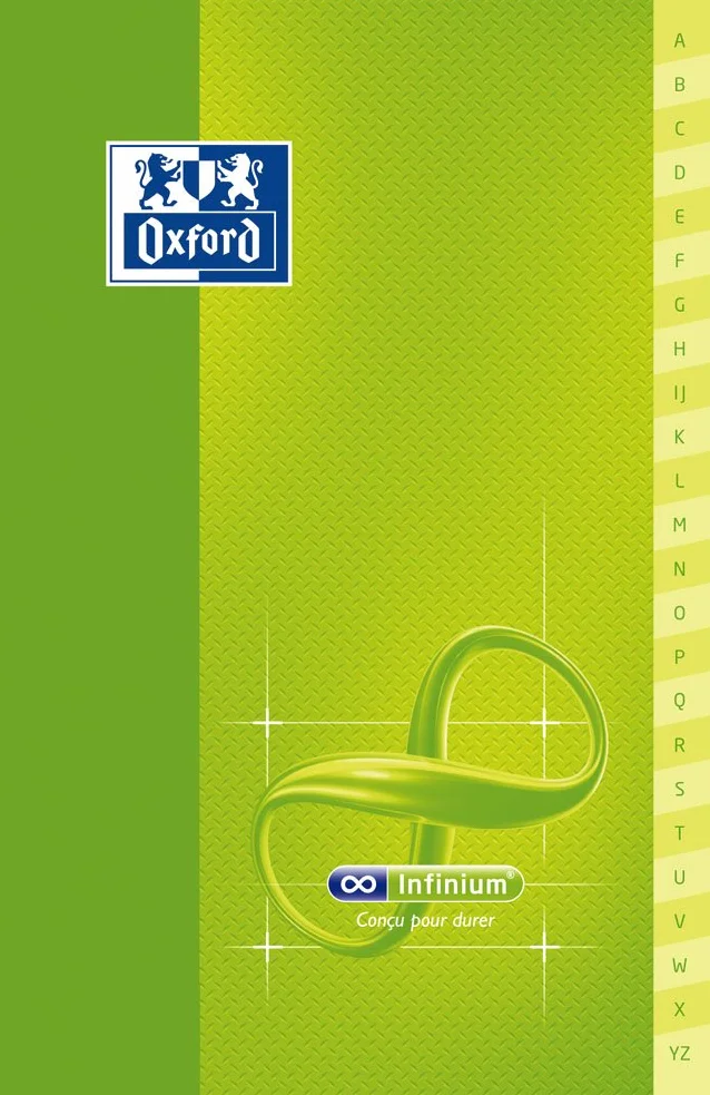 Oxford Infinium Répertoire 11 x 17 cm 96 pages petits carreaux 5 x 5