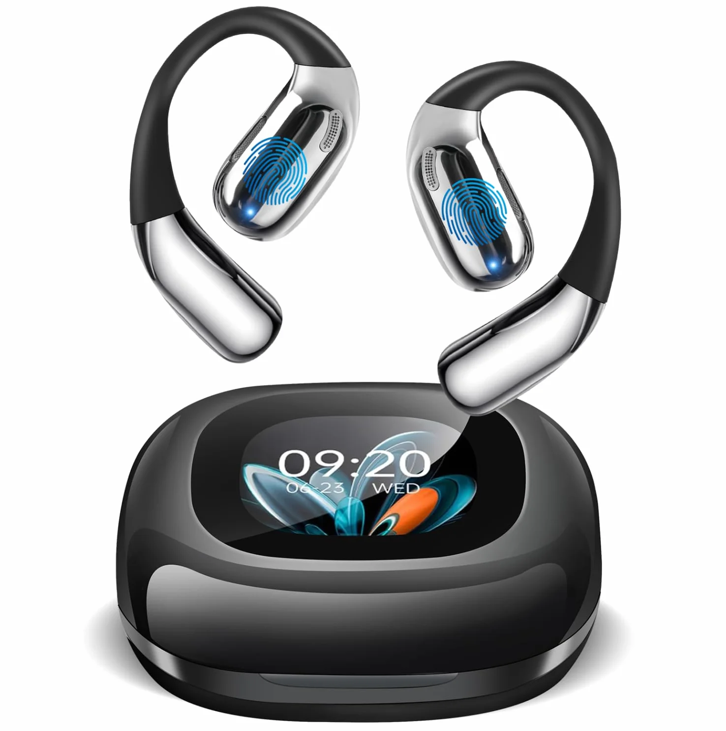 Écouteurs de Traduction IA en Temps réel 3-en-1 Bluetooth avec écran Tactile LCD Compatible 164 Langues