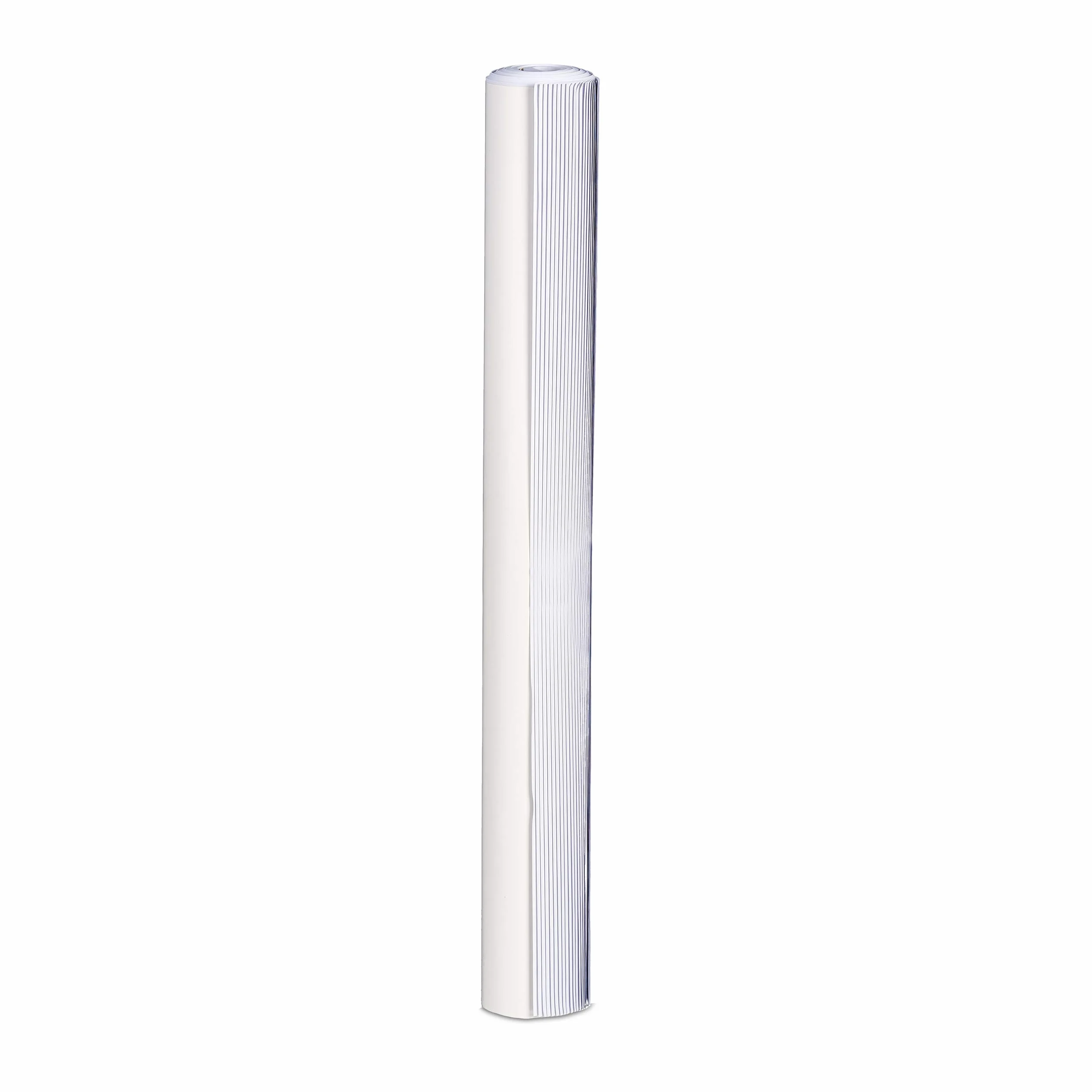 Relaxdays Papier de présentation Rouleau Pages quadrillées 50 Feuilles 60 g/m² 57,5x81 cm Blanc