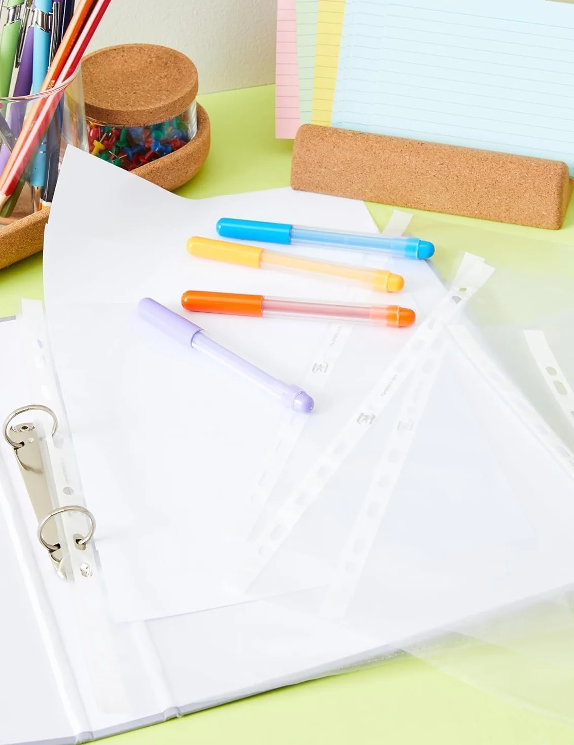 OXFORD Pochettes Plastiques A4 Perforées lisses 100 pièces
